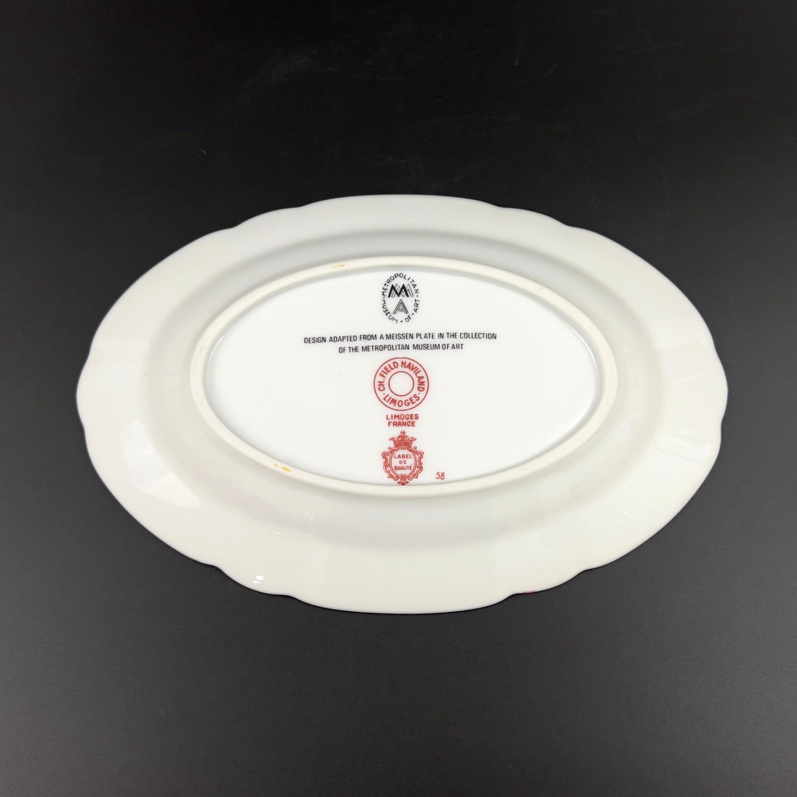 Vintage Limoges Porcelain Dish: CH Field Haviland, Meissen Floral Adaptation - Image 11