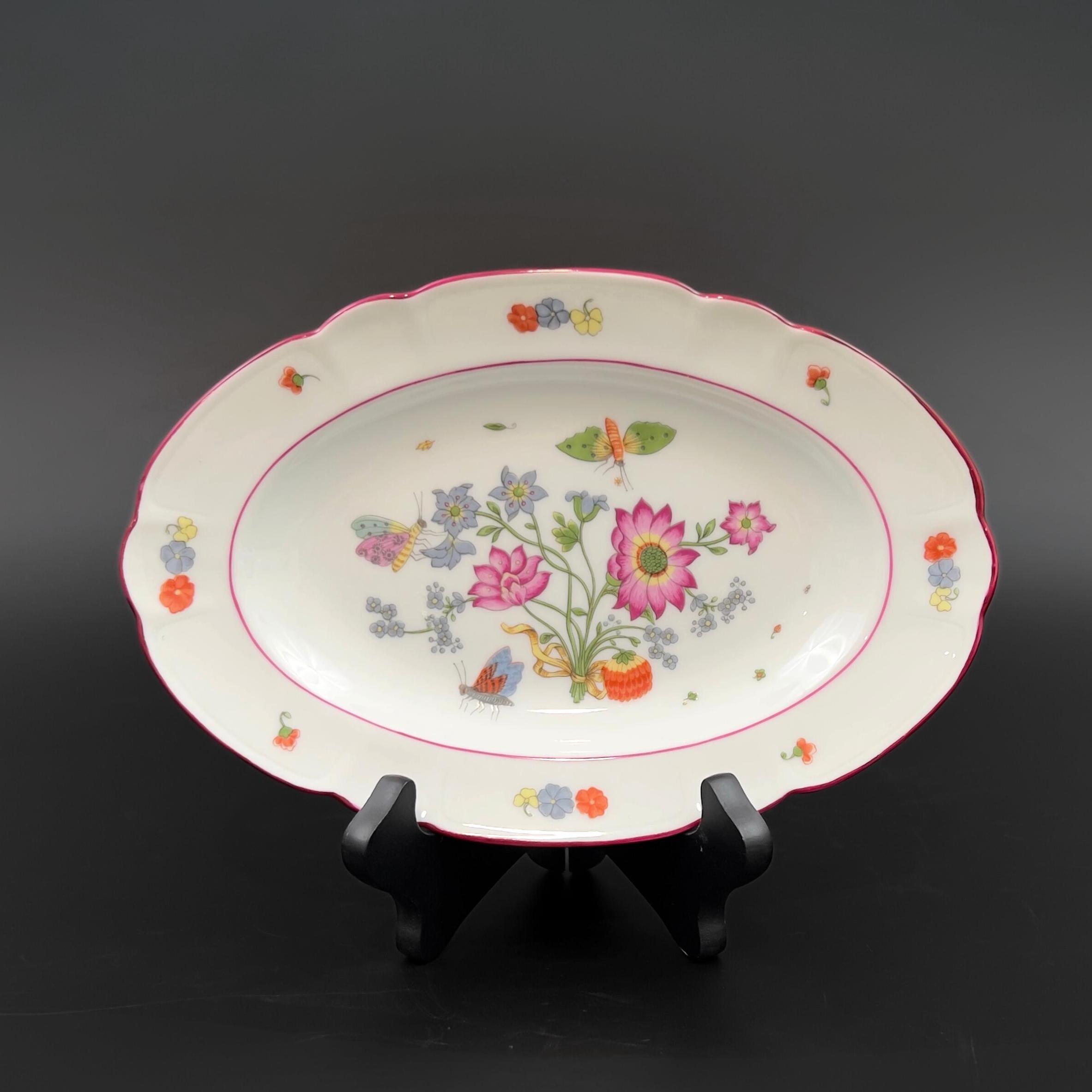 Vintage Limoges Porcelain Dish: CH Field Haviland, Meissen Floral Adaptation - Image 3