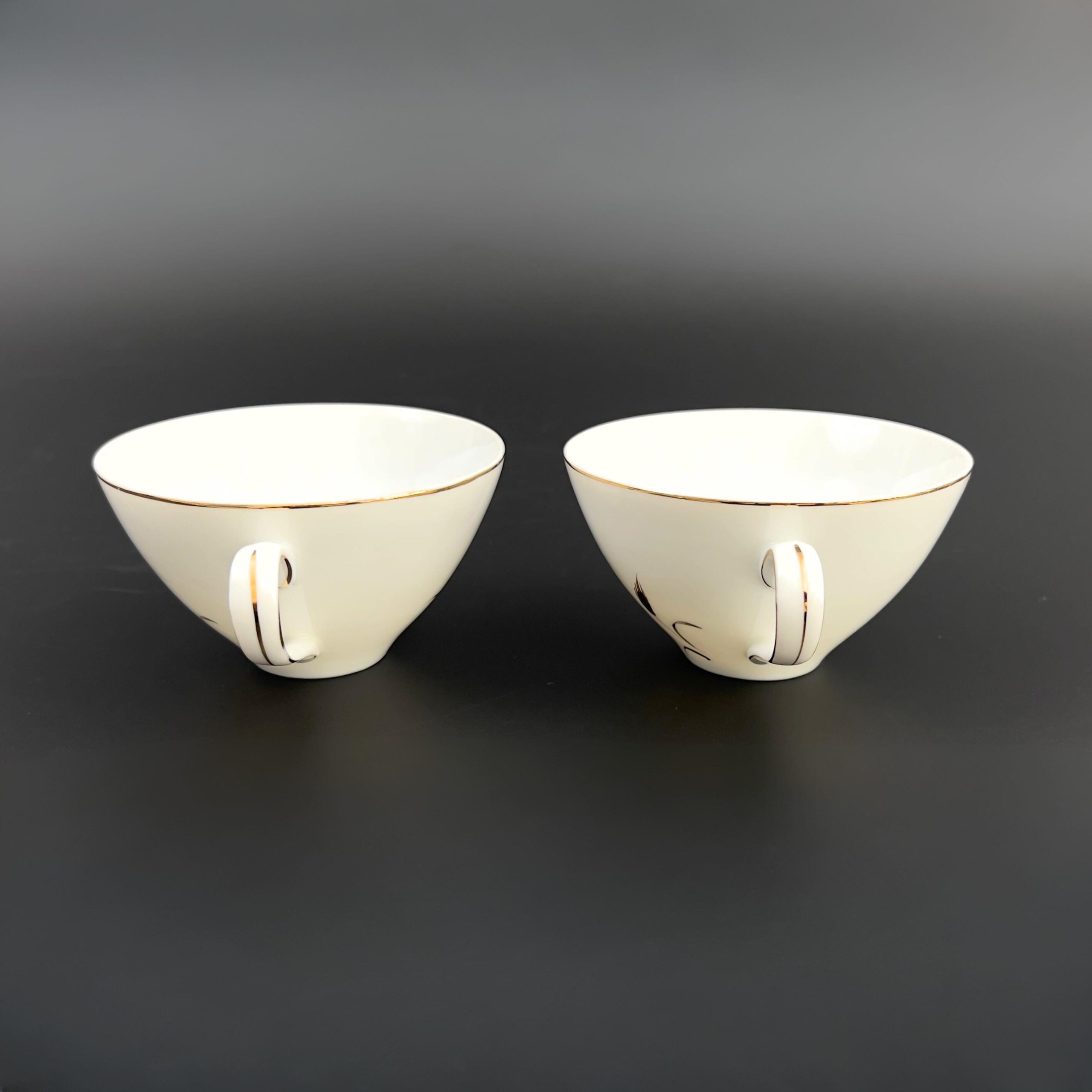Midcentury CTSI Bone China Tea Set: Gold & Silver Wheat, 2 Settings - Image 6