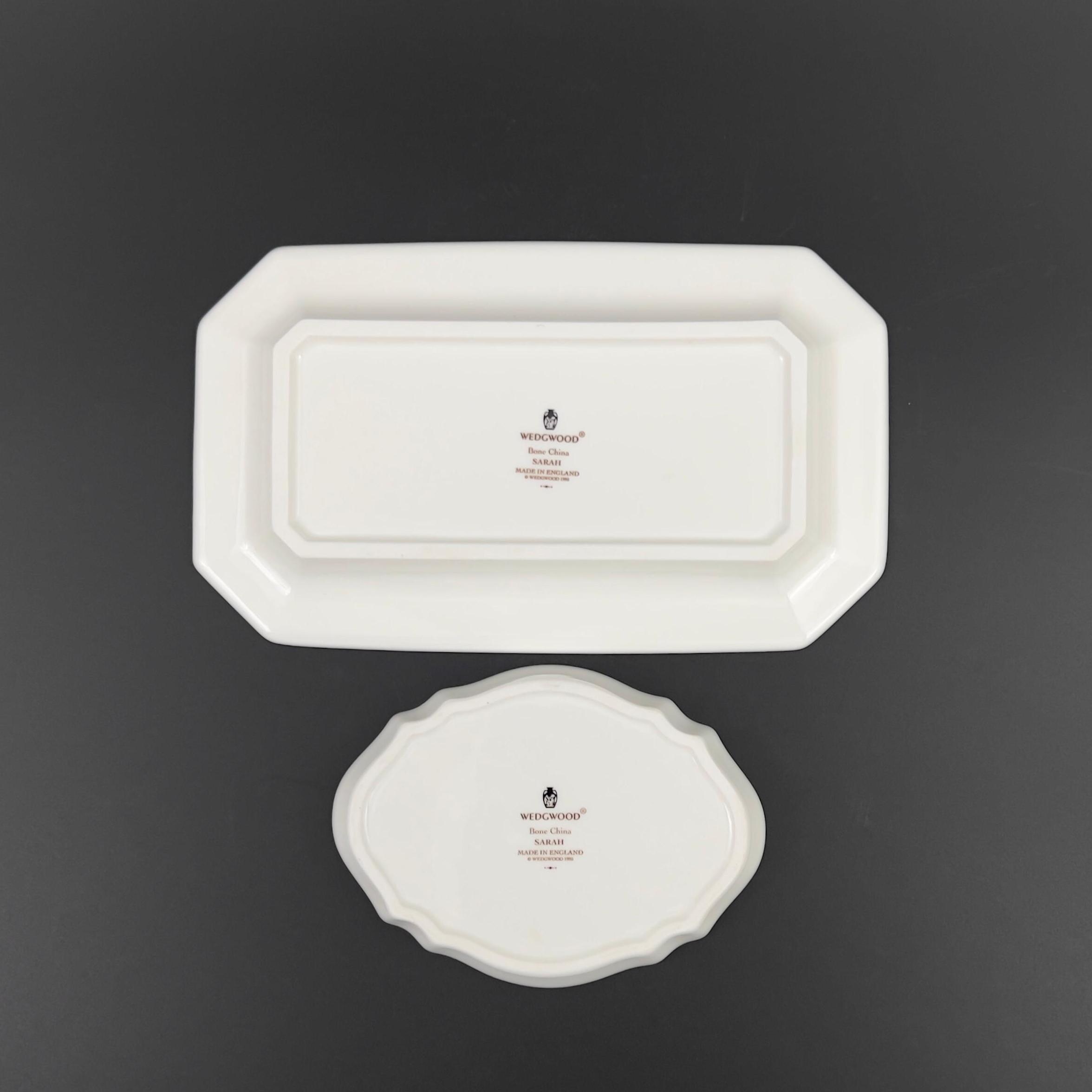 Vintage Wedgwood Sarah Trinket Dish Set - Floral Bone China, Made in England - Image 11