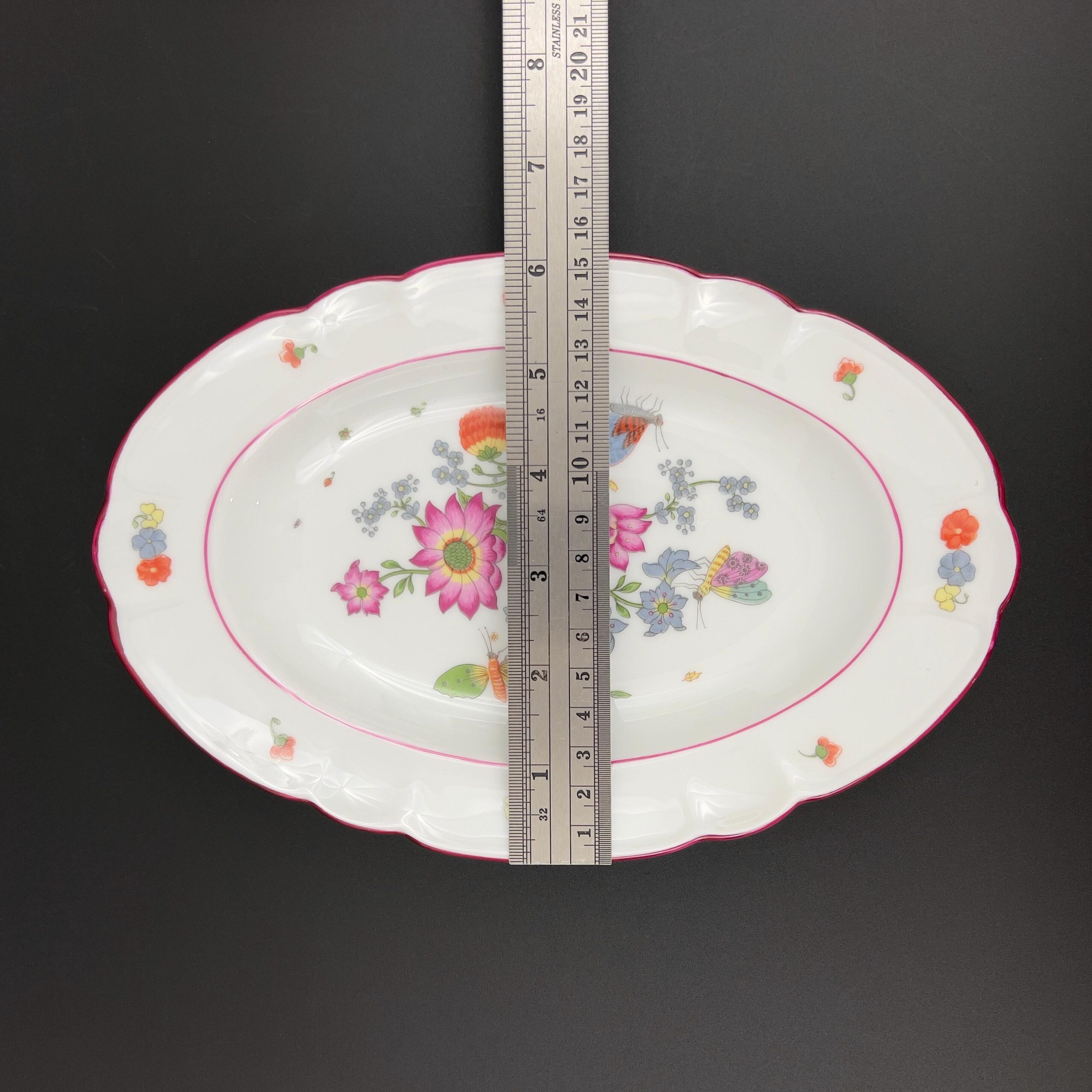 Vintage Limoges Porcelain Dish: CH Field Haviland, Meissen Floral Adaptation - Image 9