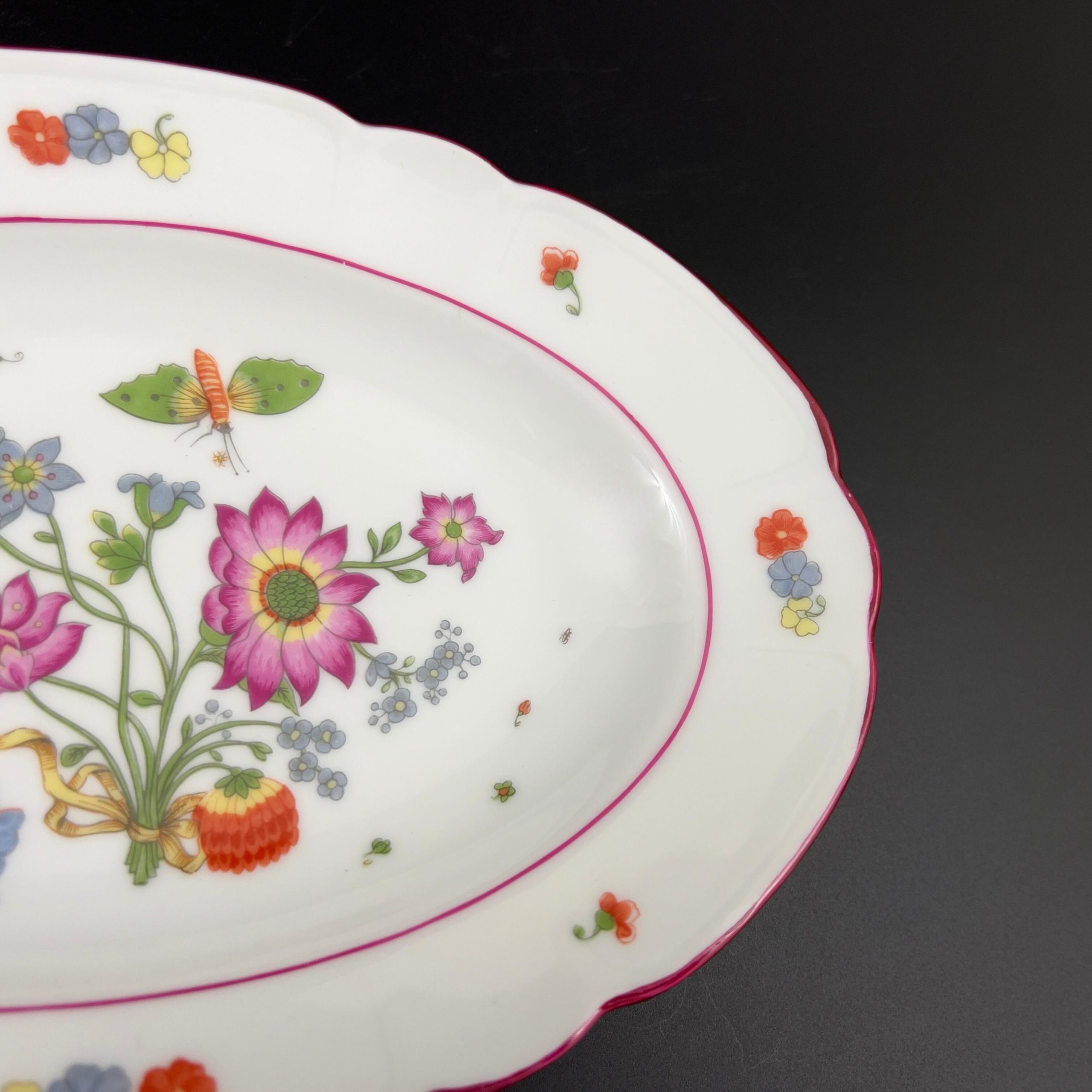 Vintage Limoges Porcelain Dish: CH Field Haviland, Meissen Floral Adaptation - Image 7