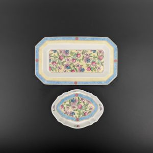 Vintage Wedgwood Sarah Trinket Dish Set - Floral Bone China, Made in England