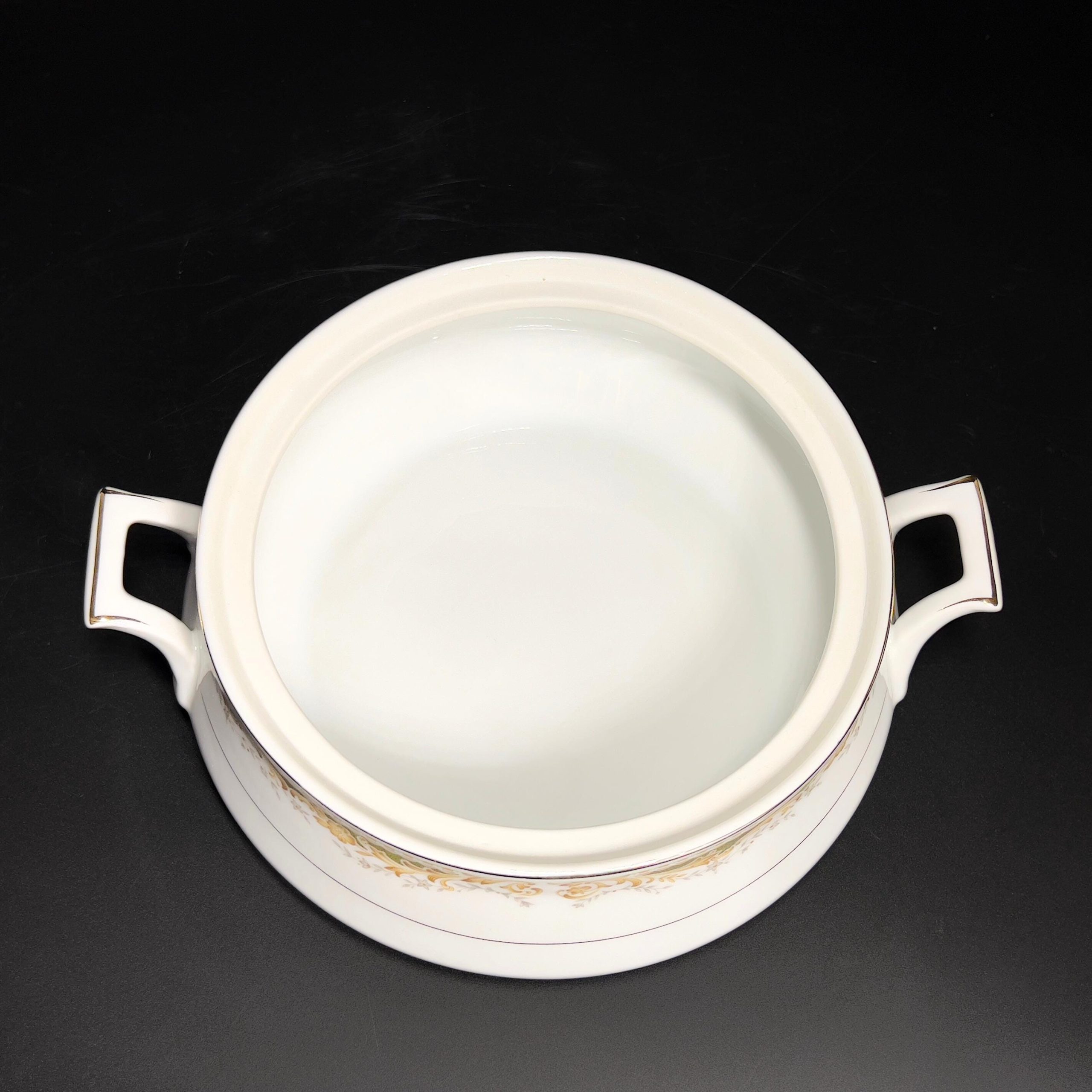 Vintage Queen Anne China Tureen: Mid-Century Japan Serving Dish - Image 8