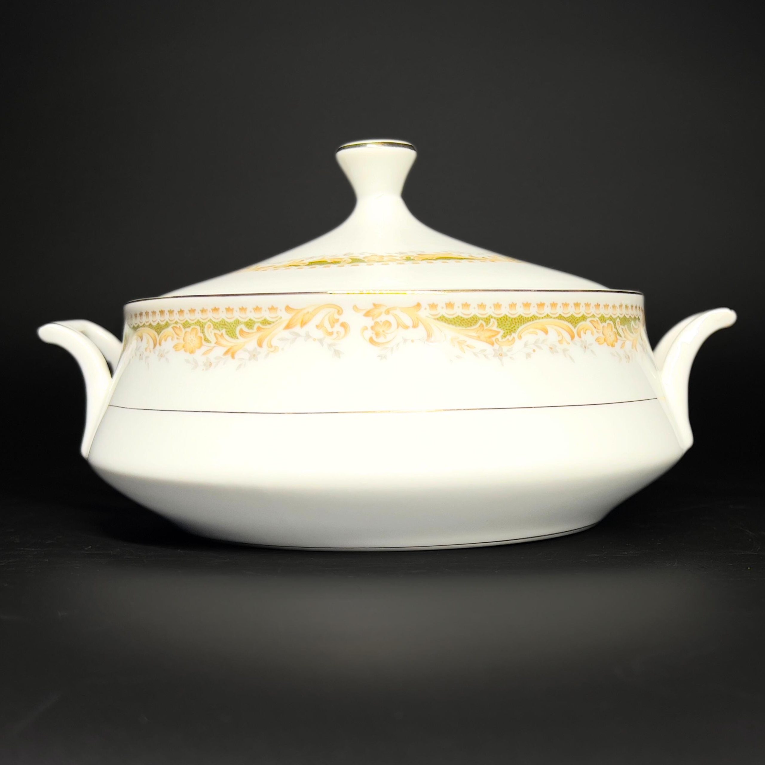 Vintage Queen Anne China Tureen: Mid-Century Japan Serving Dish - Image 7