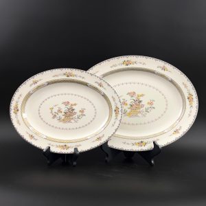 Royal Doulton Hamilton Platters: Vintage Bone China Set of Two