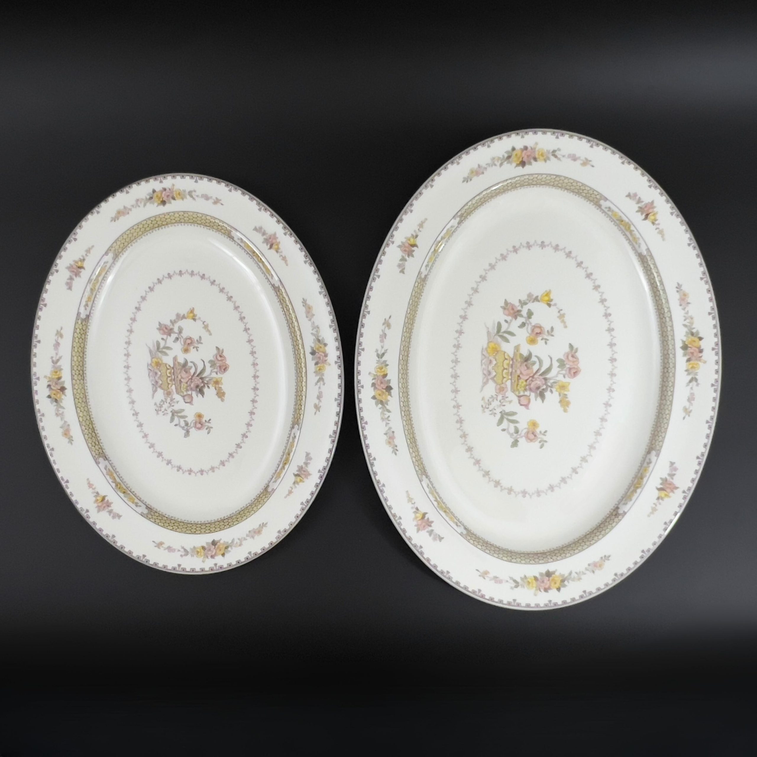 Royal Doulton Hamilton Platters: Vintage Bone China Set of Two - Image 7