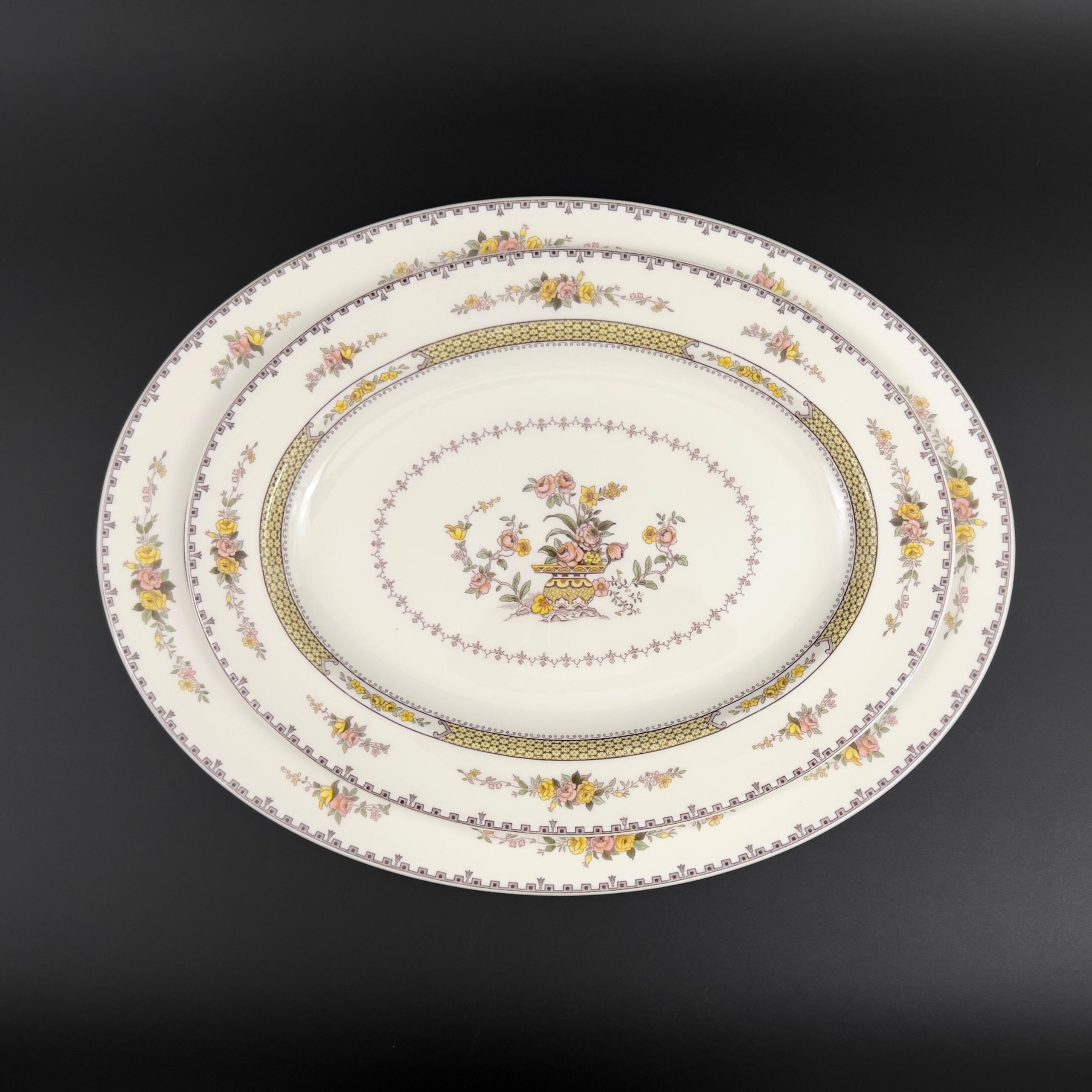 Royal Doulton Hamilton Platters: Vintage Bone China Set of Two - Image 8