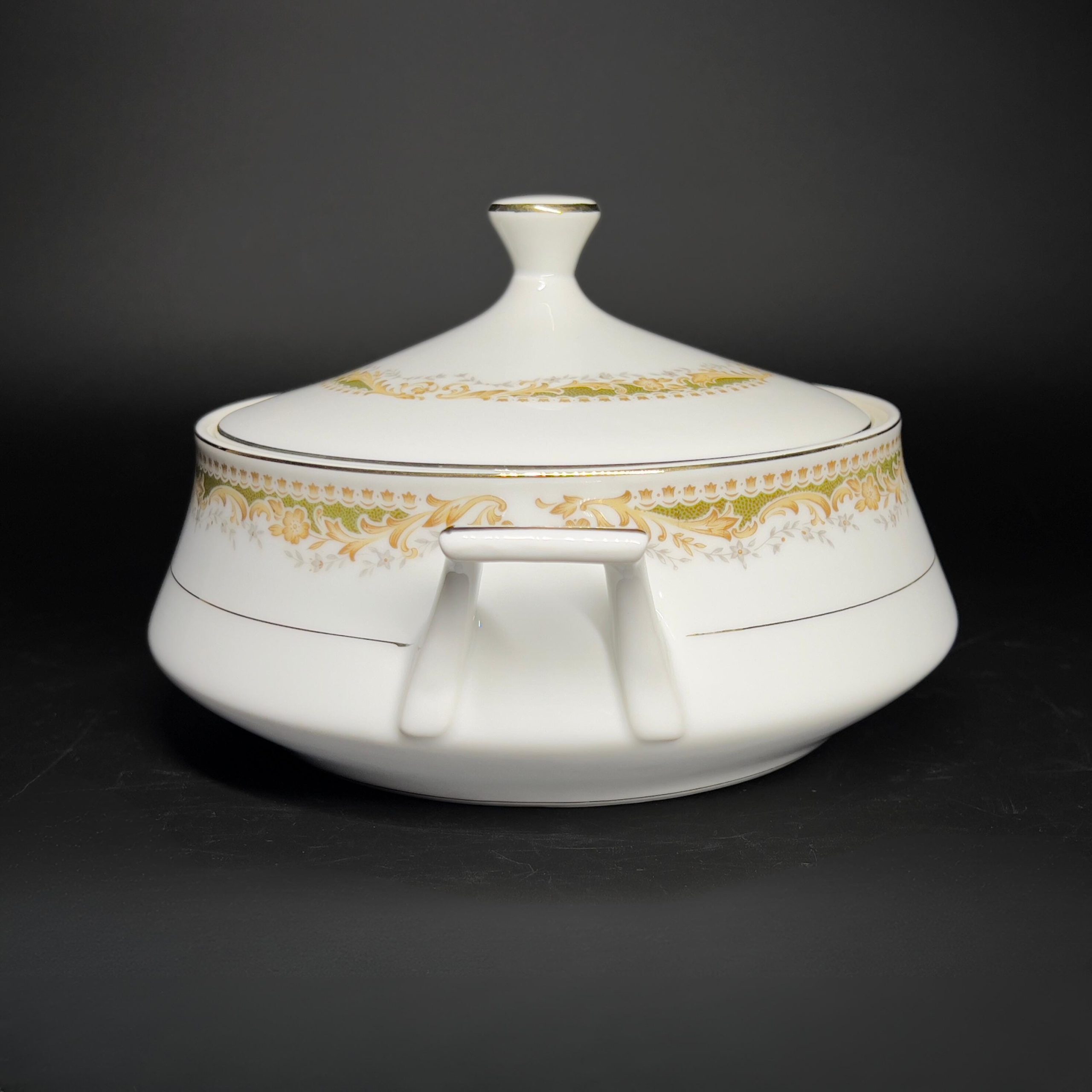 Vintage Queen Anne China Tureen: Mid-Century Japan Serving Dish - Image 4