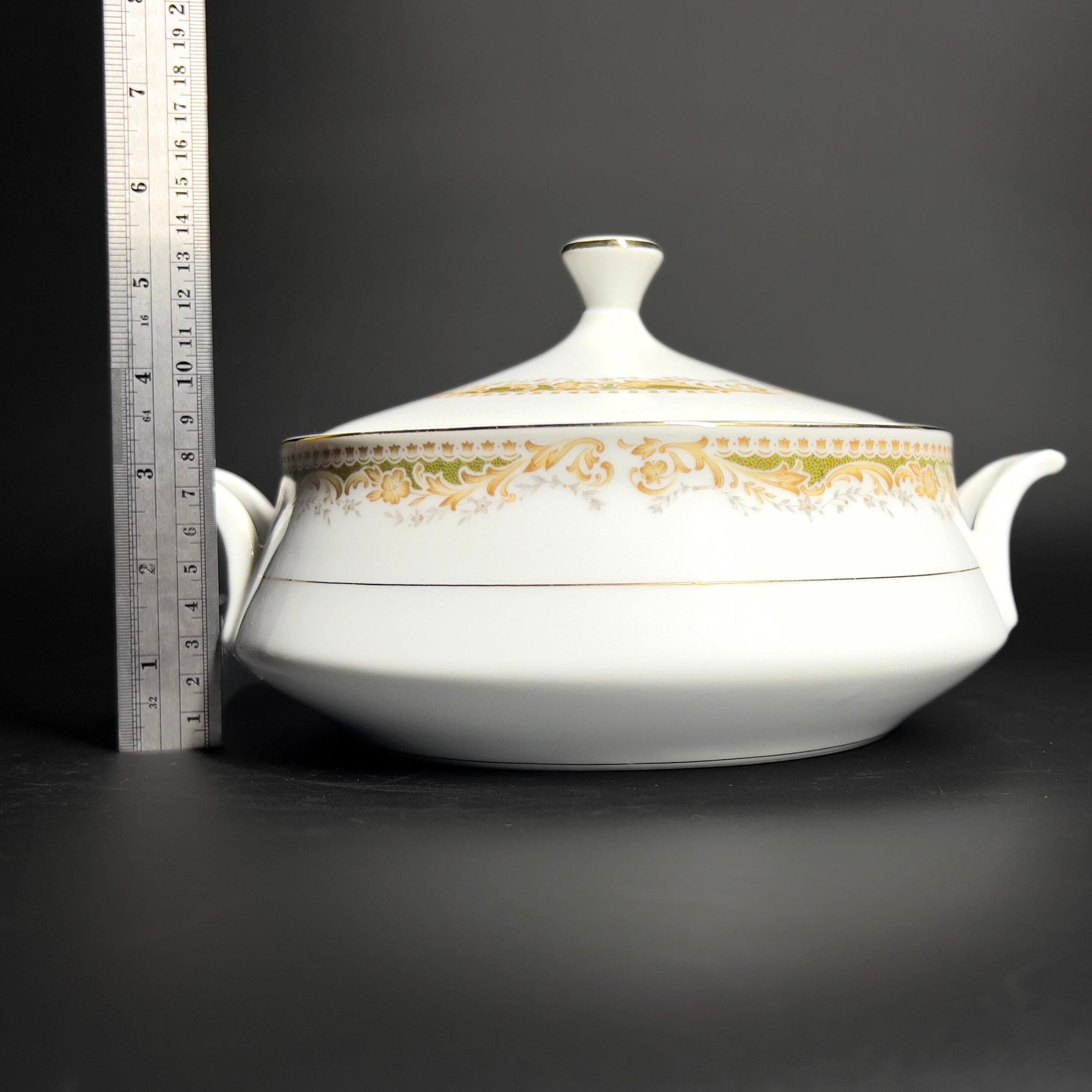 Vintage Queen Anne China Tureen: Mid-Century Japan Serving Dish - Image 10