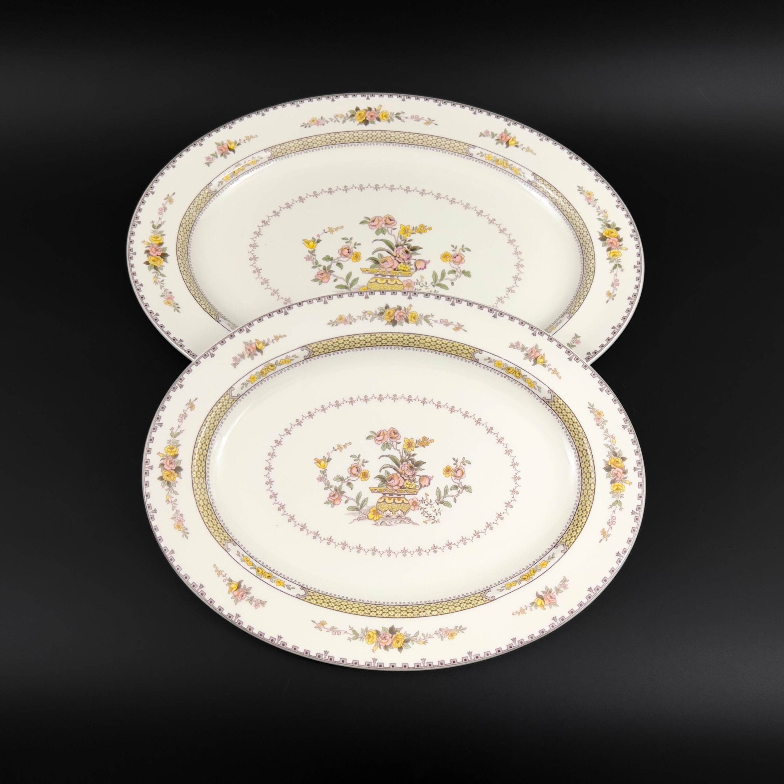 Royal Doulton Hamilton Platters: Vintage Bone China Set of Two - Image 5