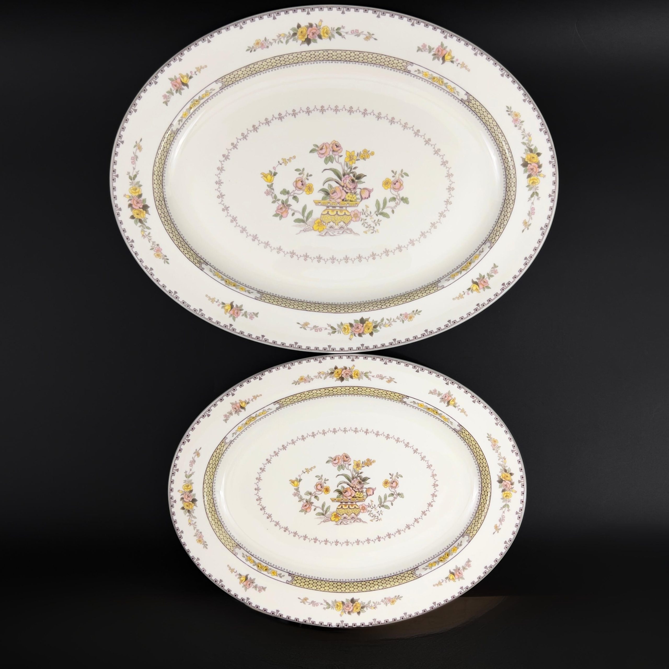 Royal Doulton Hamilton Platters: Vintage Bone China Set of Two - Image 6