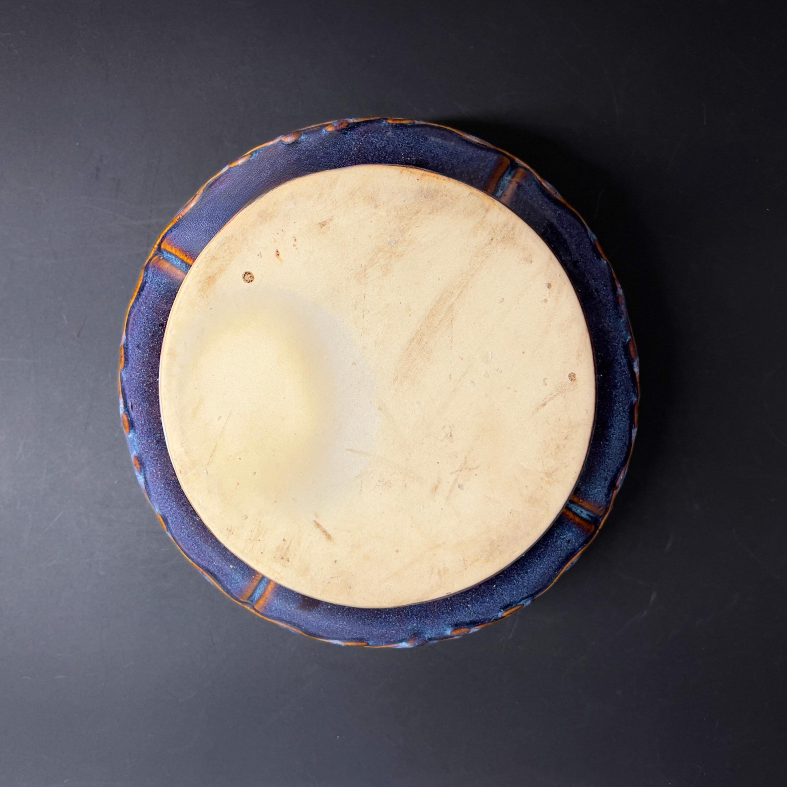 Vintage Studio Pottery Bowl: 8" Sculptural Relief, Mid-Century Centerpiece - Image 11