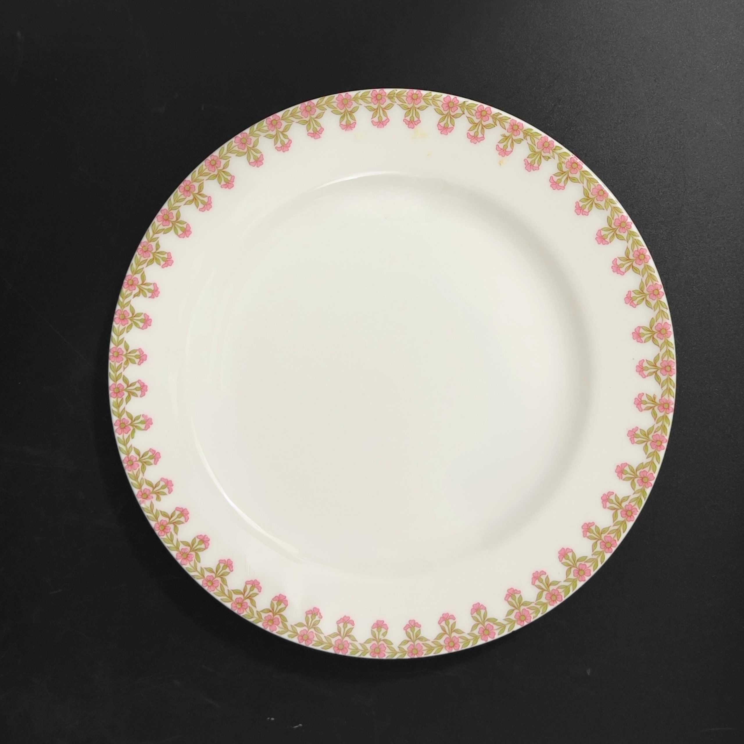 Antique Haviland Limoges Plates (Set of 7): Pink Roses, Schleiger 294 - Image 4