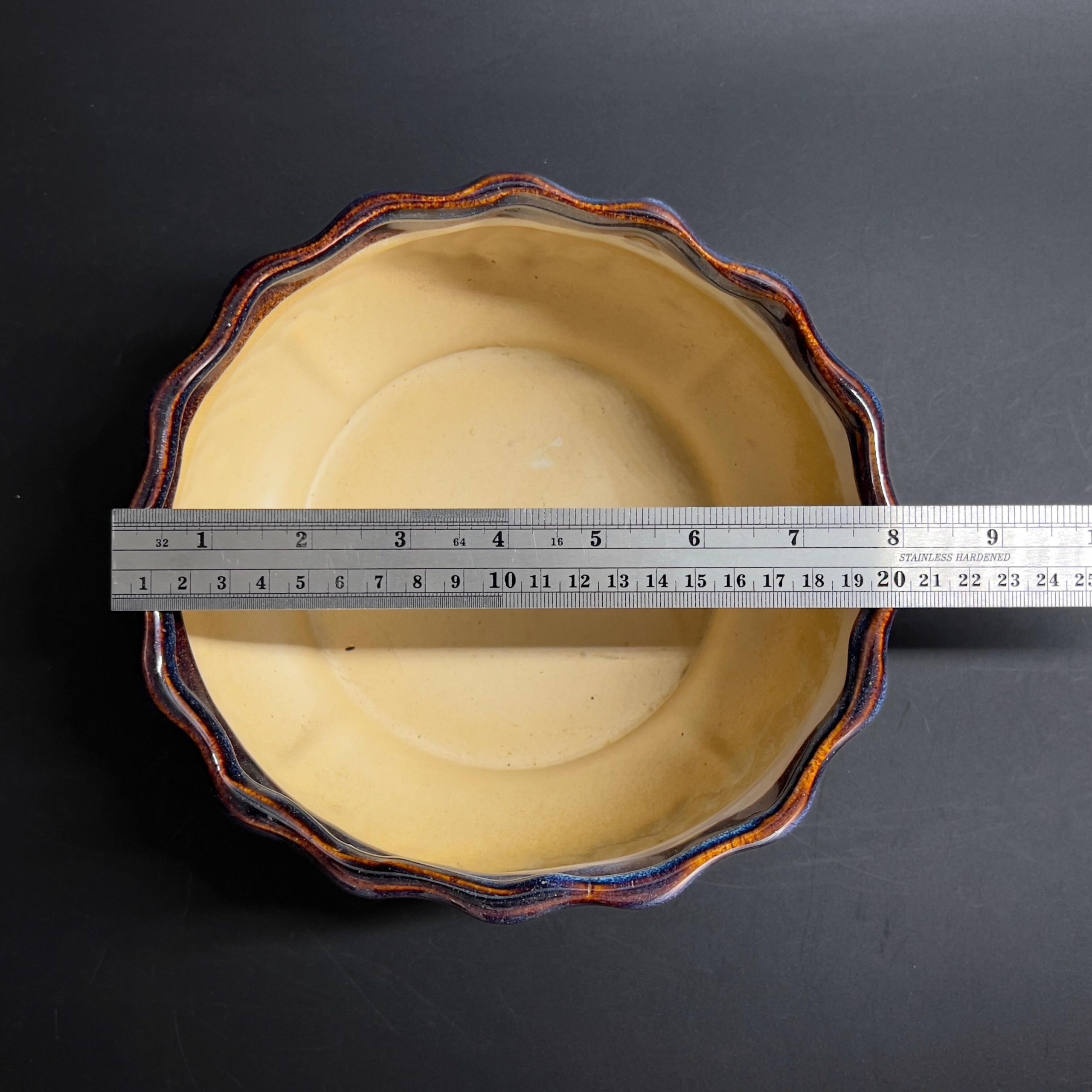 Vintage Studio Pottery Bowl: 8" Sculptural Relief, Mid-Century Centerpiece - Image 9