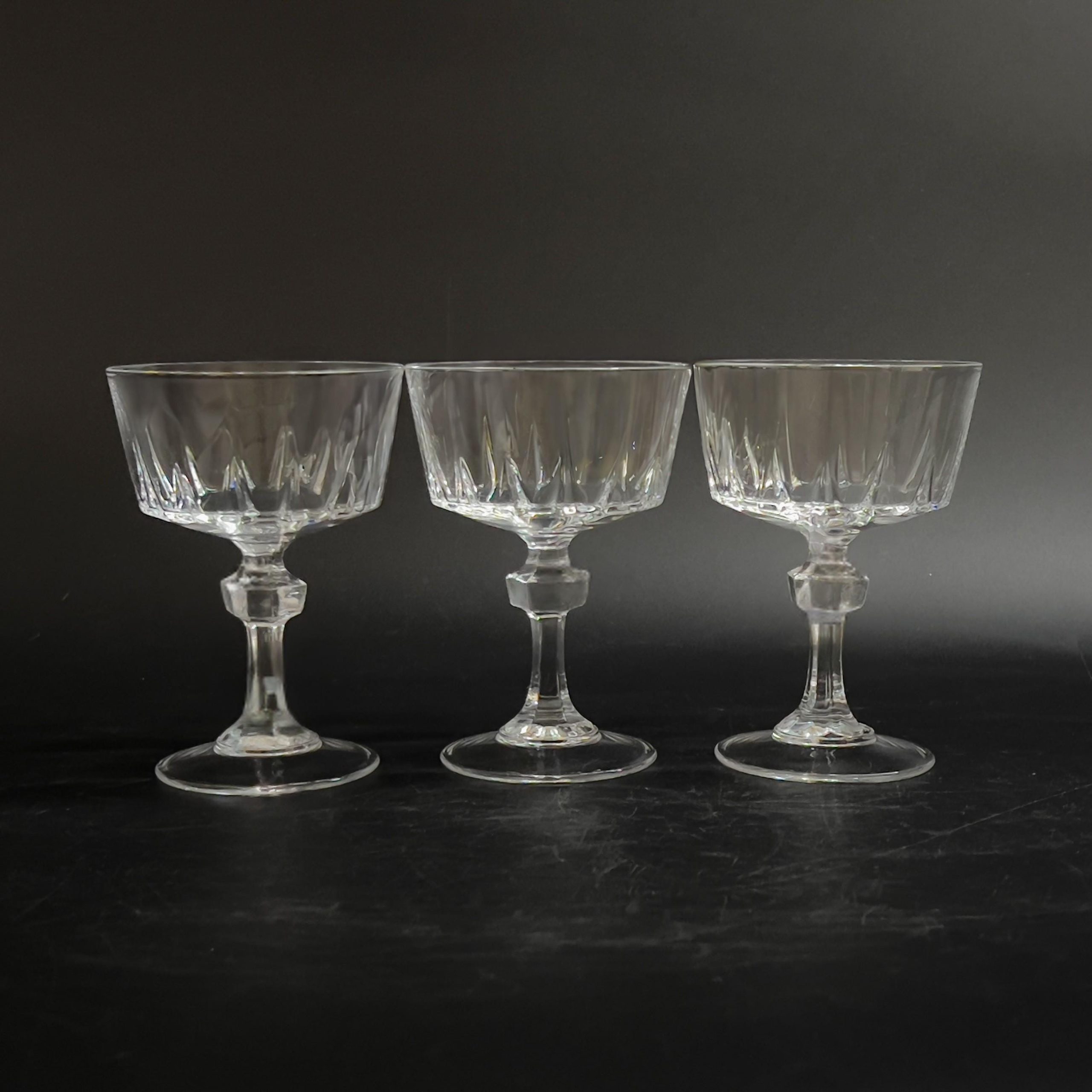 Vintage Princess House Esprit Crystal Champagne Coupes - Set of 8 - Image 6