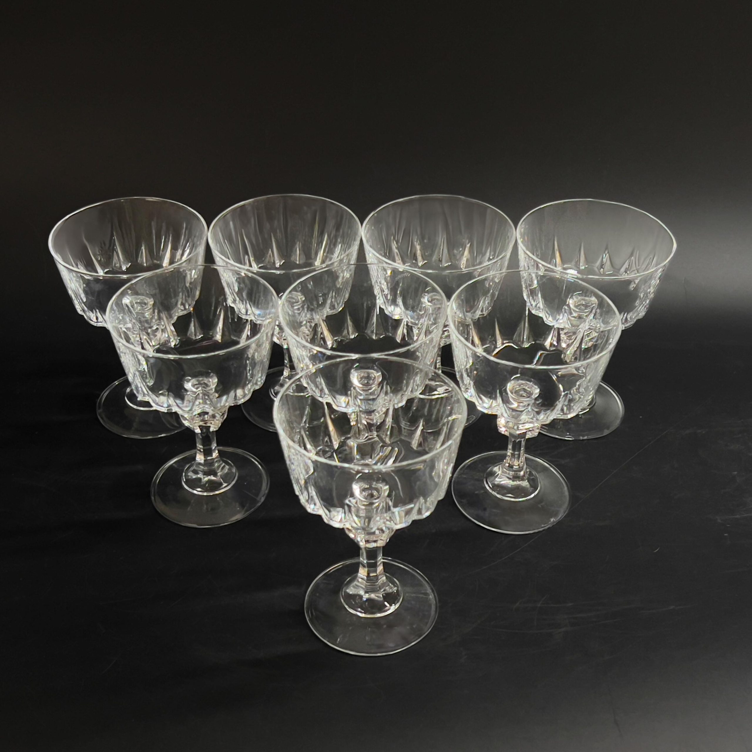 Vintage Princess House Esprit Crystal Champagne Coupes - Set of 8 - Image 3