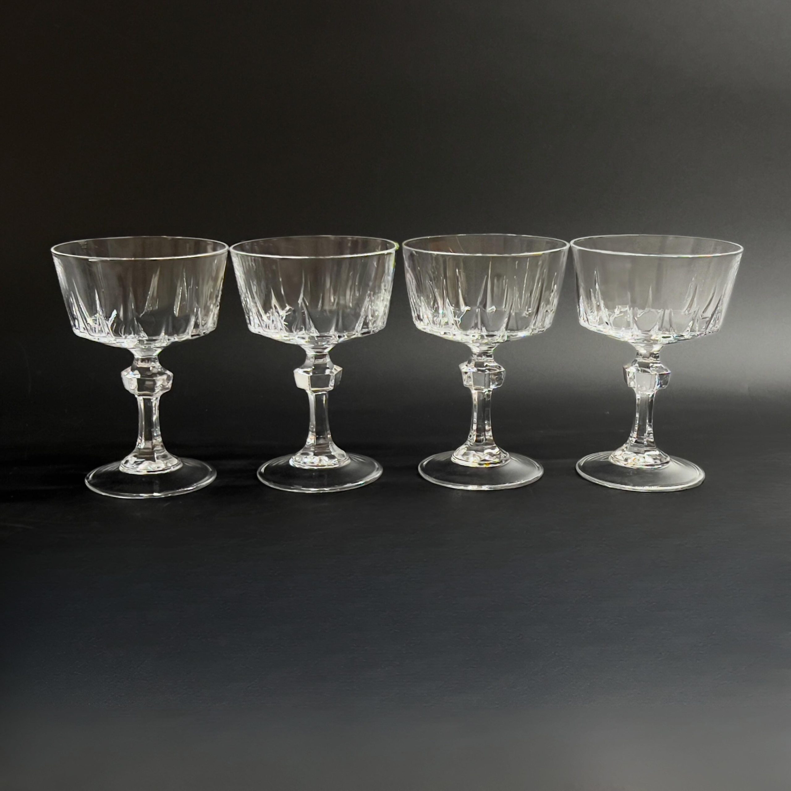 Vintage Princess House Esprit Crystal Champagne Coupes - Set of 8 - Image 5