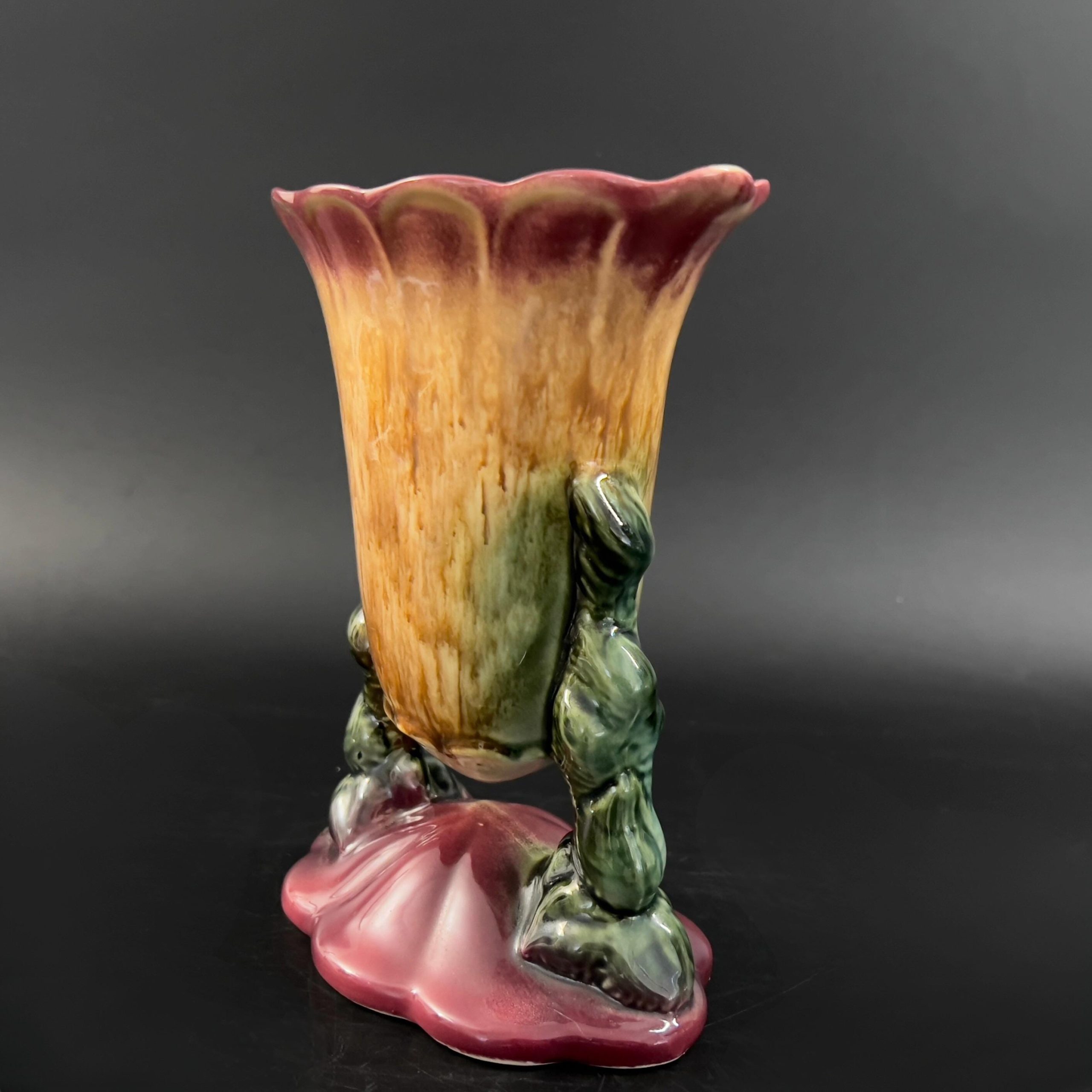 Vintage Hull Woodland Vase 108: American Art Pottery, Mid-Century Decor - Image 3