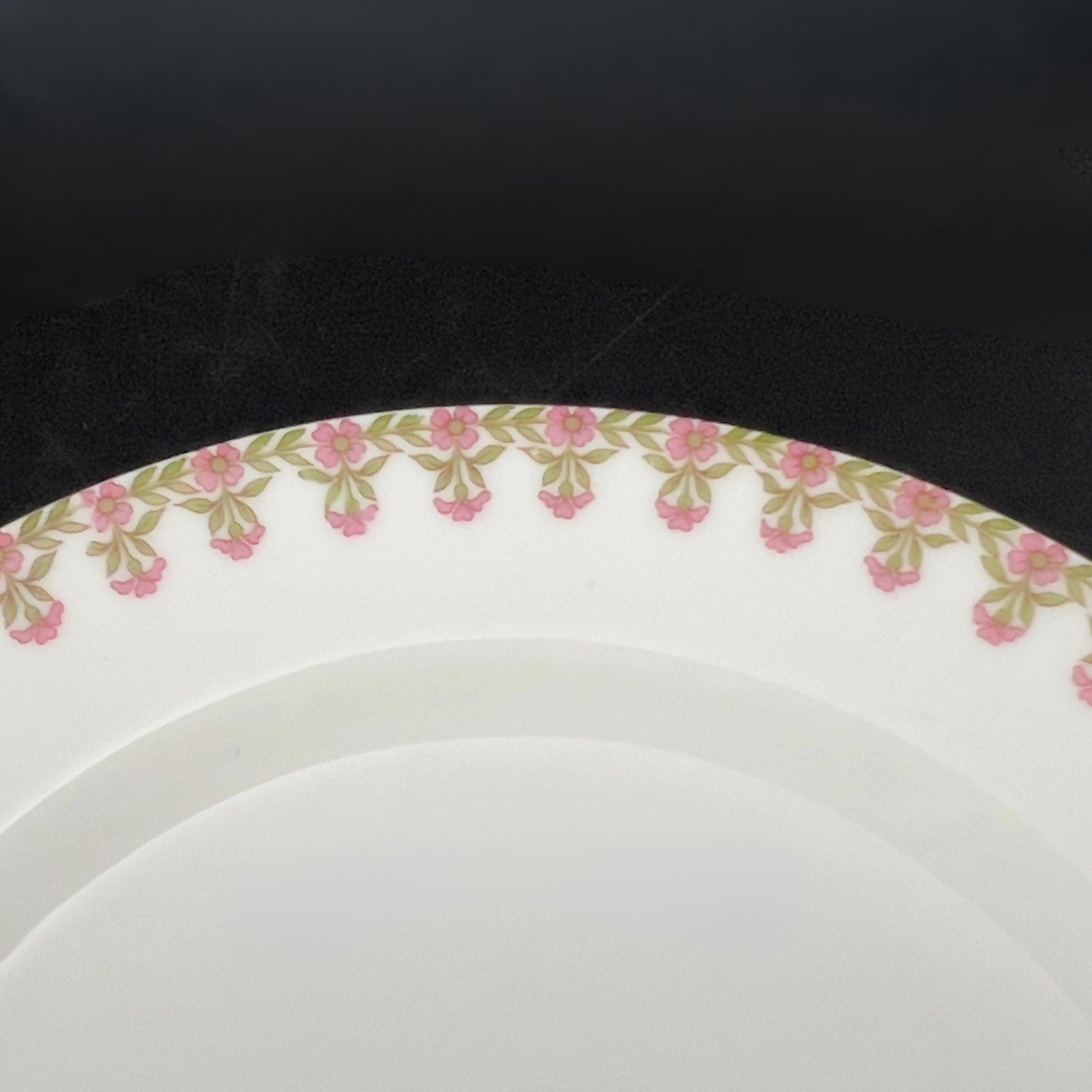 Antique Haviland Limoges Plates (Set of 7): Pink Roses, Schleiger 294 - Image 5