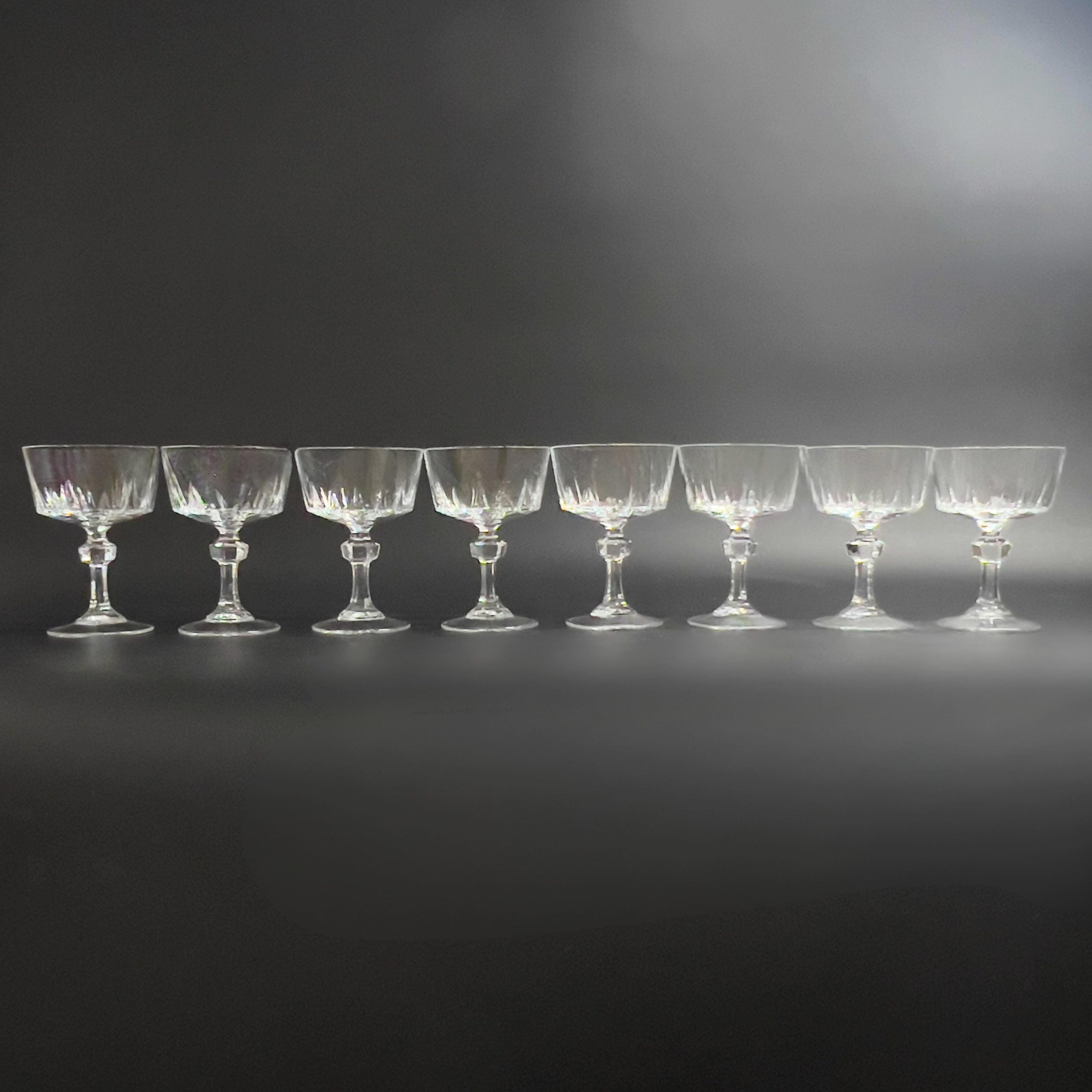 Vintage Princess House Esprit Crystal Champagne Coupes - Set of 8 - Image 4