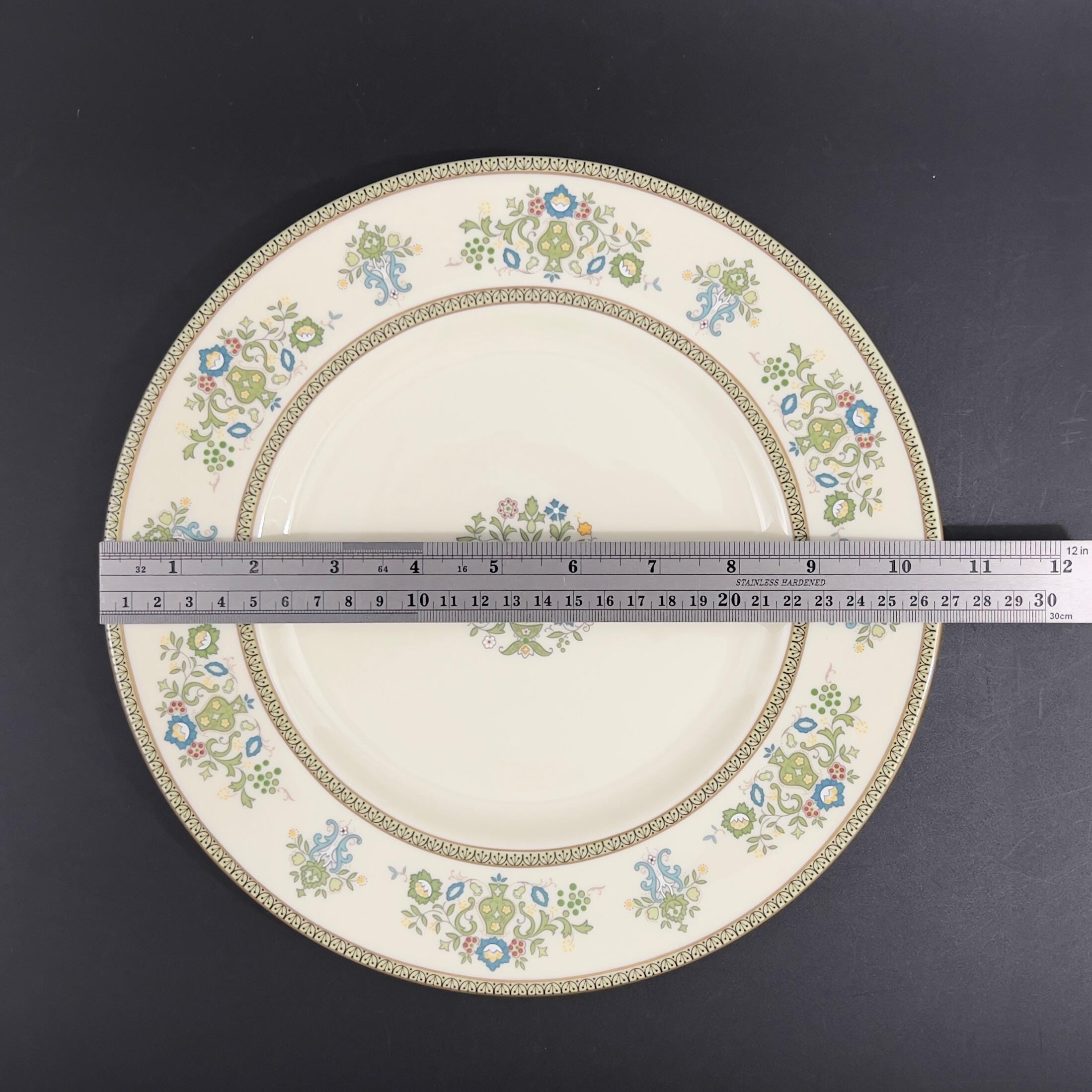 Vintage Minton Henley Plates: English Floral Dinnerware with Gold Trim - Image 3