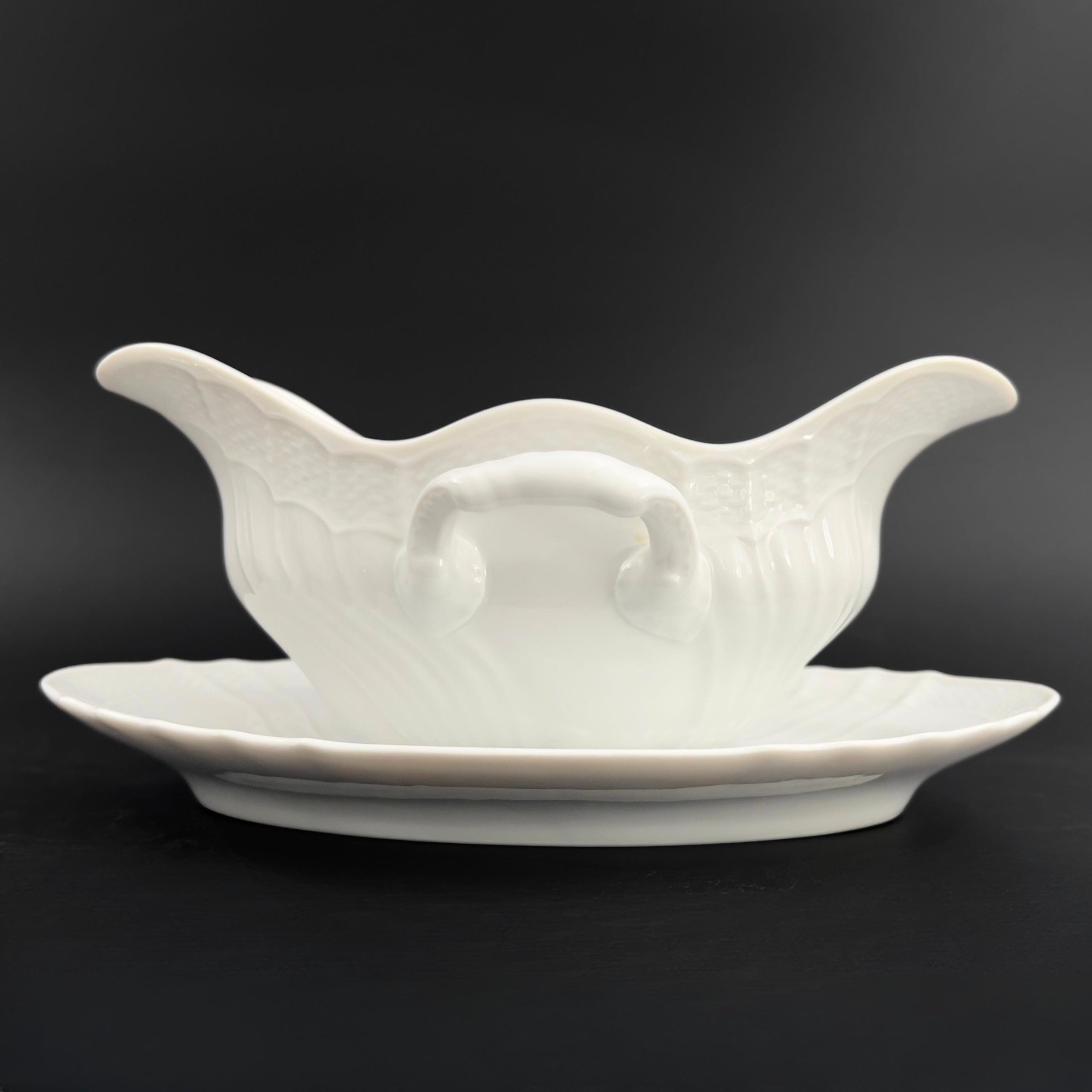 Vintage Richard Ginori Gravy Boat: Bianco Vecchio Pattern, Italy - Image 6