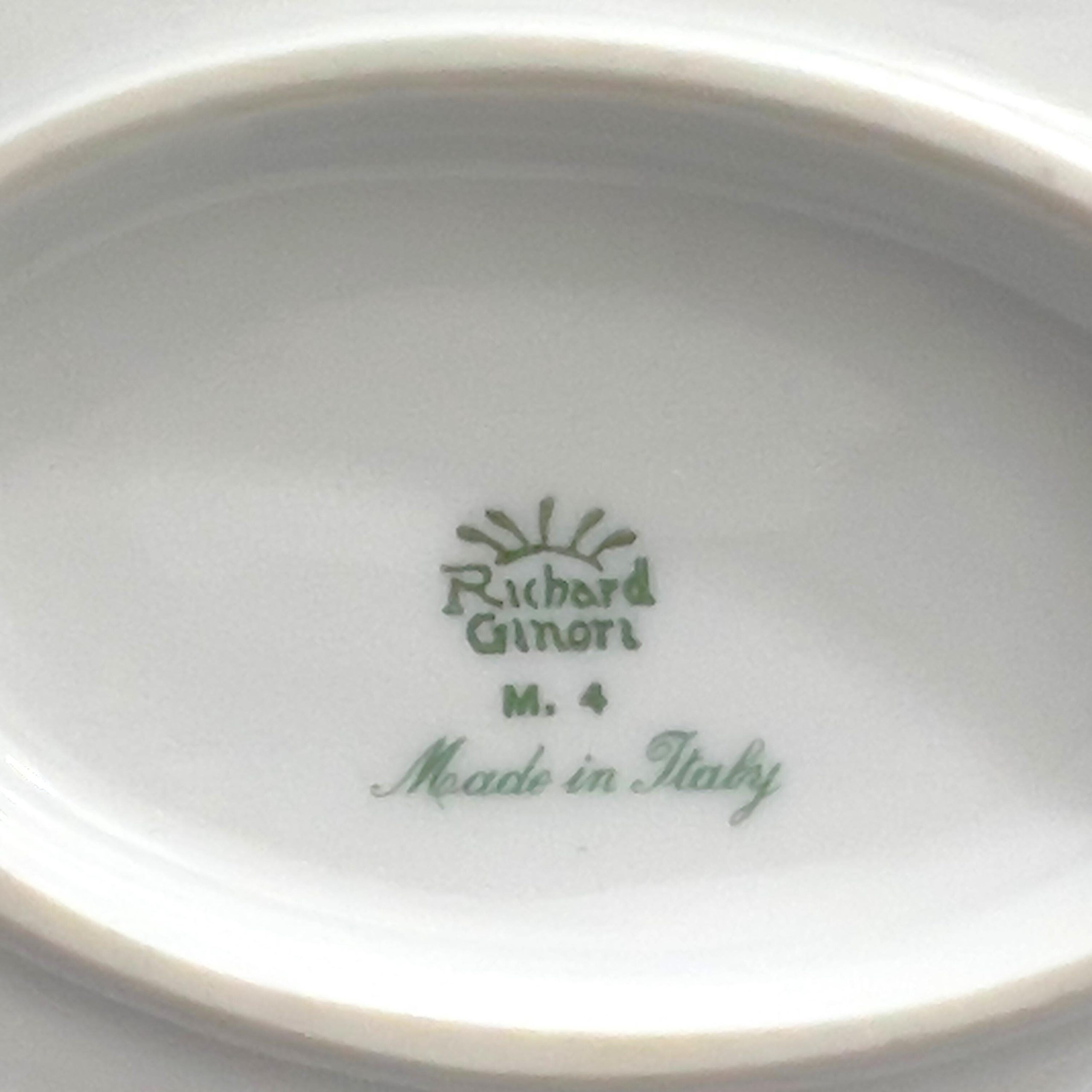 Vintage Richard Ginori Gravy Boat: Bianco Vecchio Pattern, Italy - Image 11