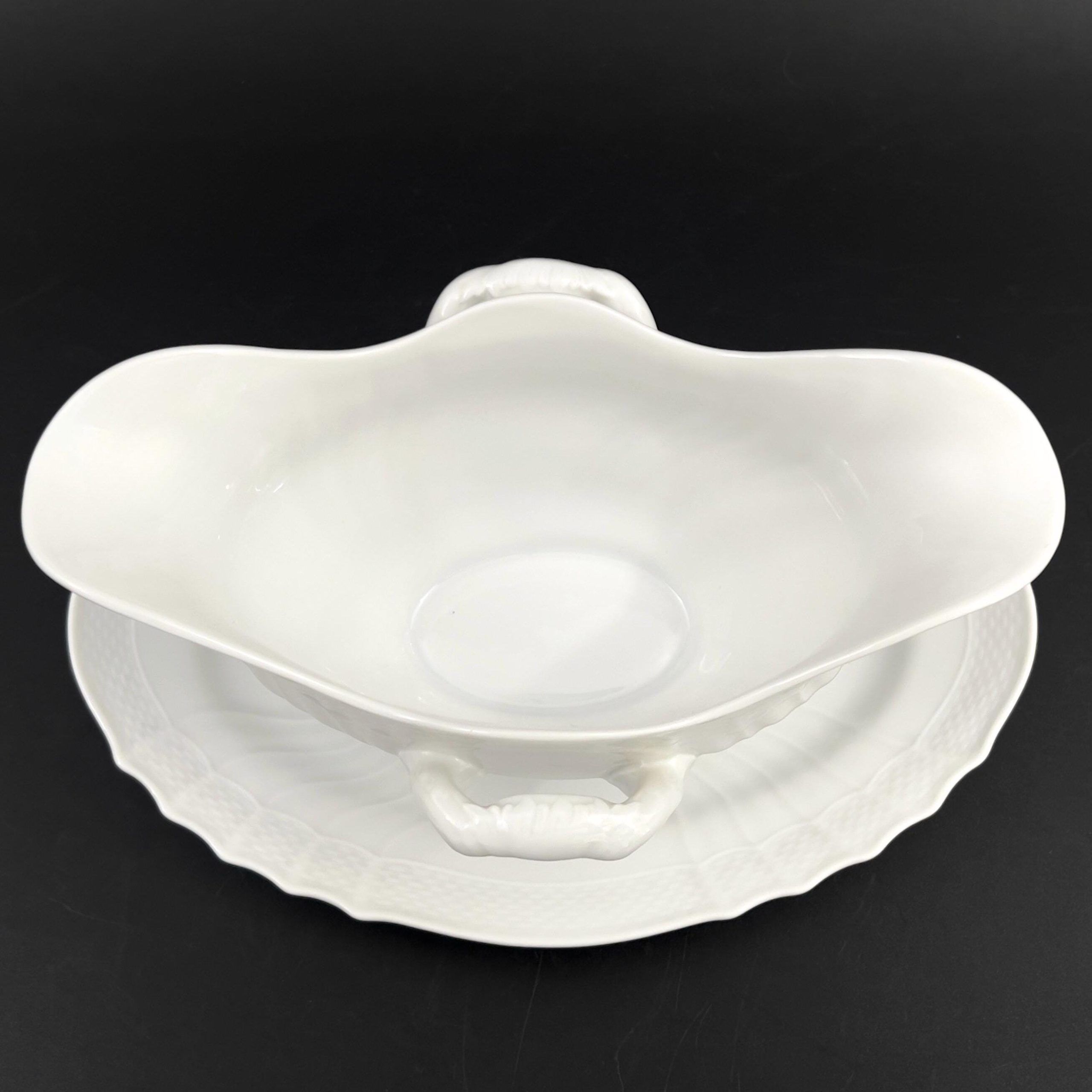 Vintage Richard Ginori Gravy Boat: Bianco Vecchio Pattern, Italy - Image 4