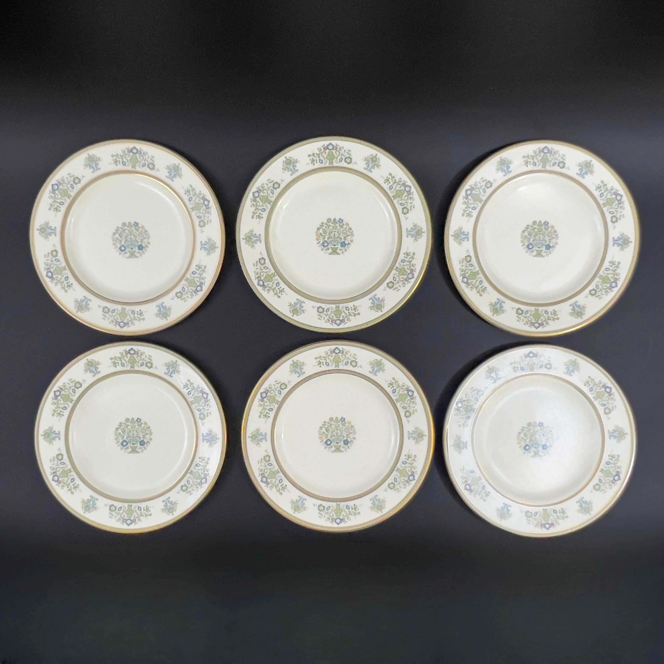 Vintage Minton Henley Plates: English Floral Dinnerware with Gold Trim - Image 7