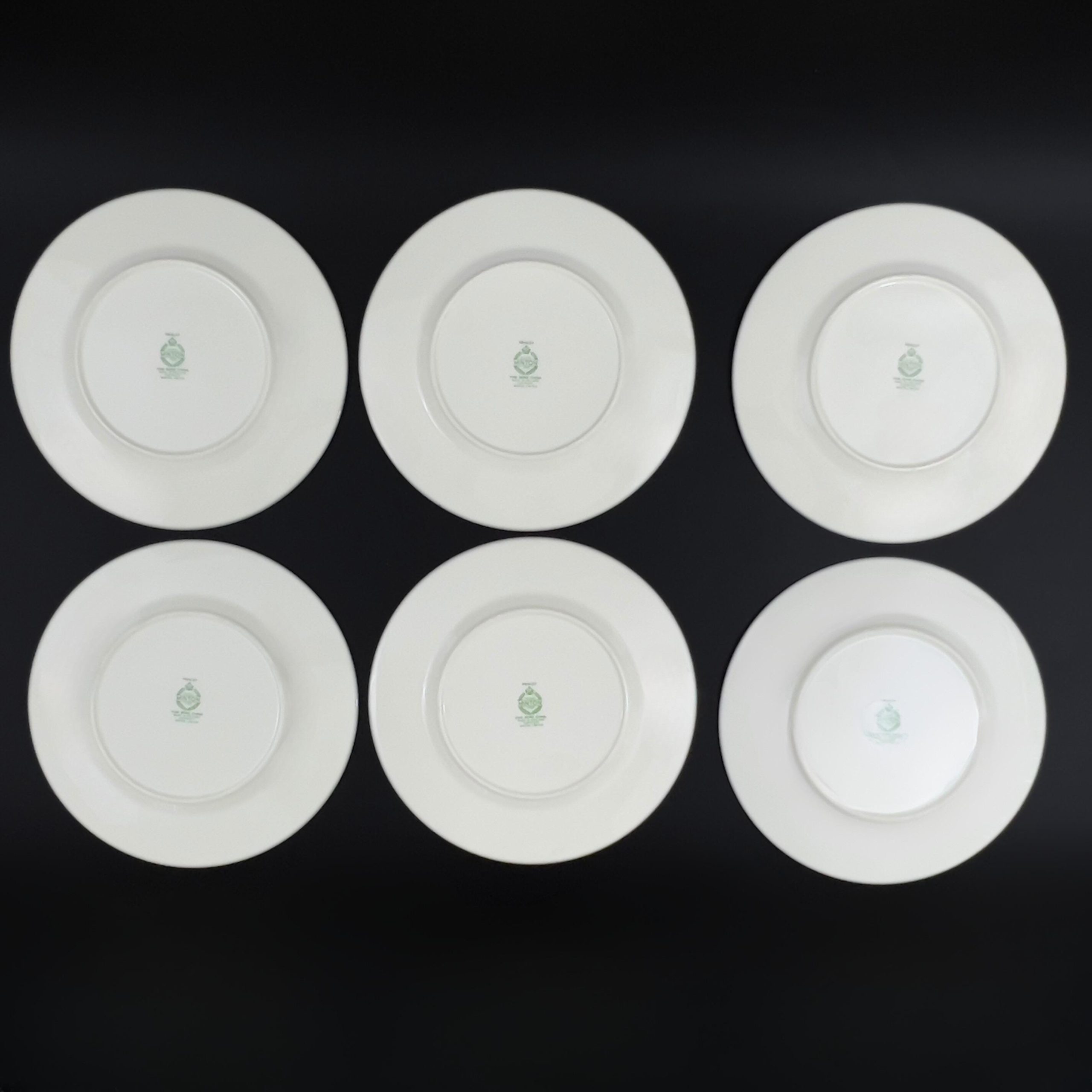 Vintage Minton Henley Plates: English Floral Dinnerware with Gold Trim - Image 8