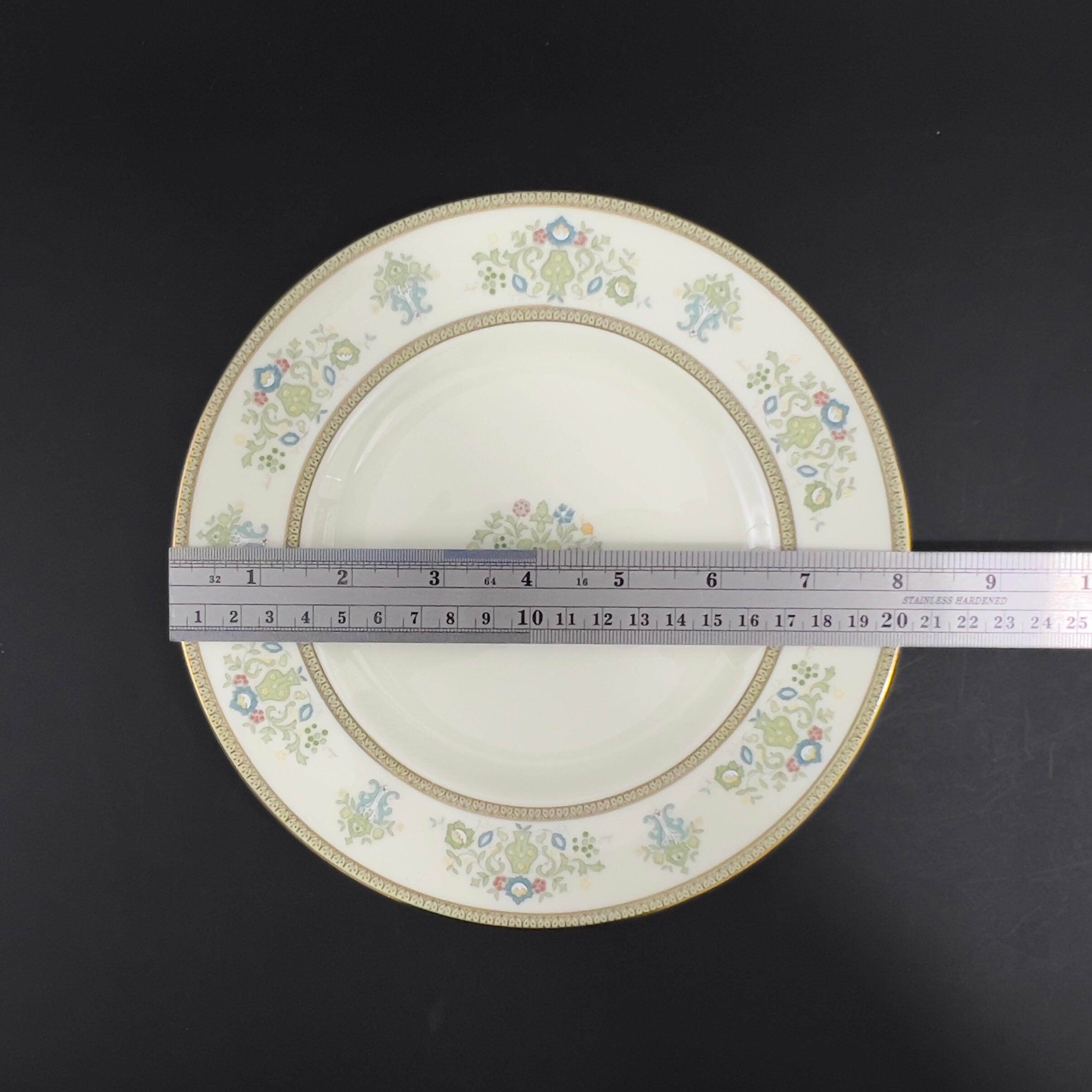 Vintage Minton Henley Plates: English Floral Dinnerware with Gold Trim - Image 6