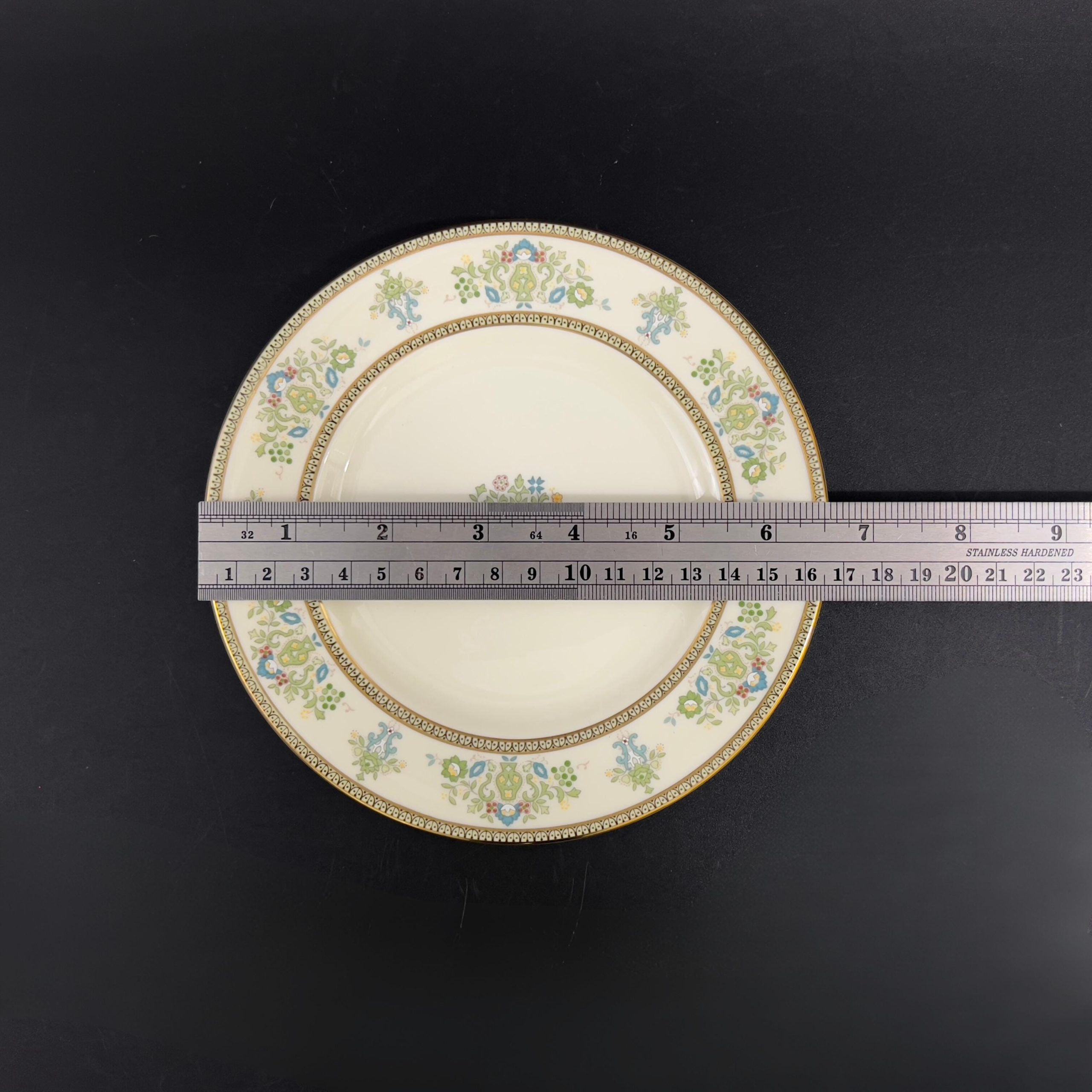 Vintage Minton Henley Plates: English Floral Dinnerware with Gold Trim - Image 9
