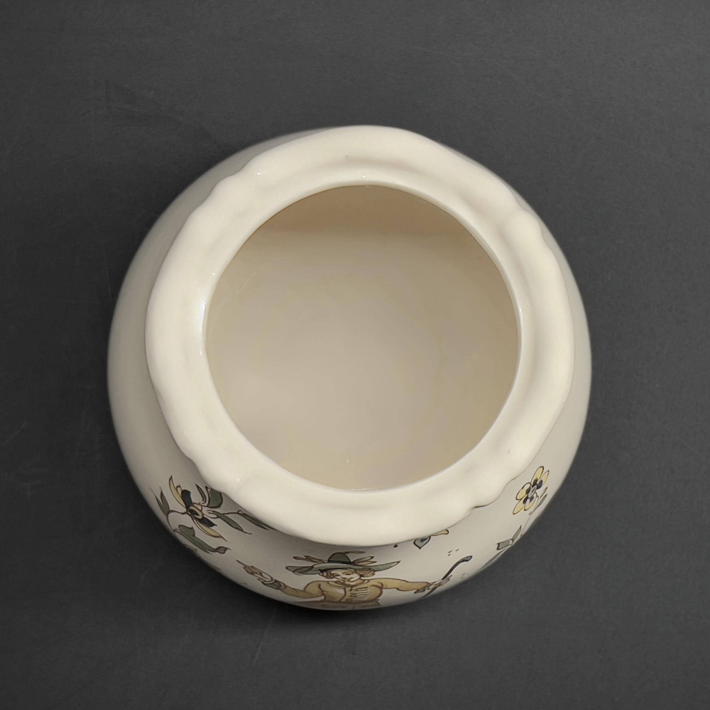 Vintage Moulin des Loups Jar: French Provincial Pottery with Shepherd - Image 8