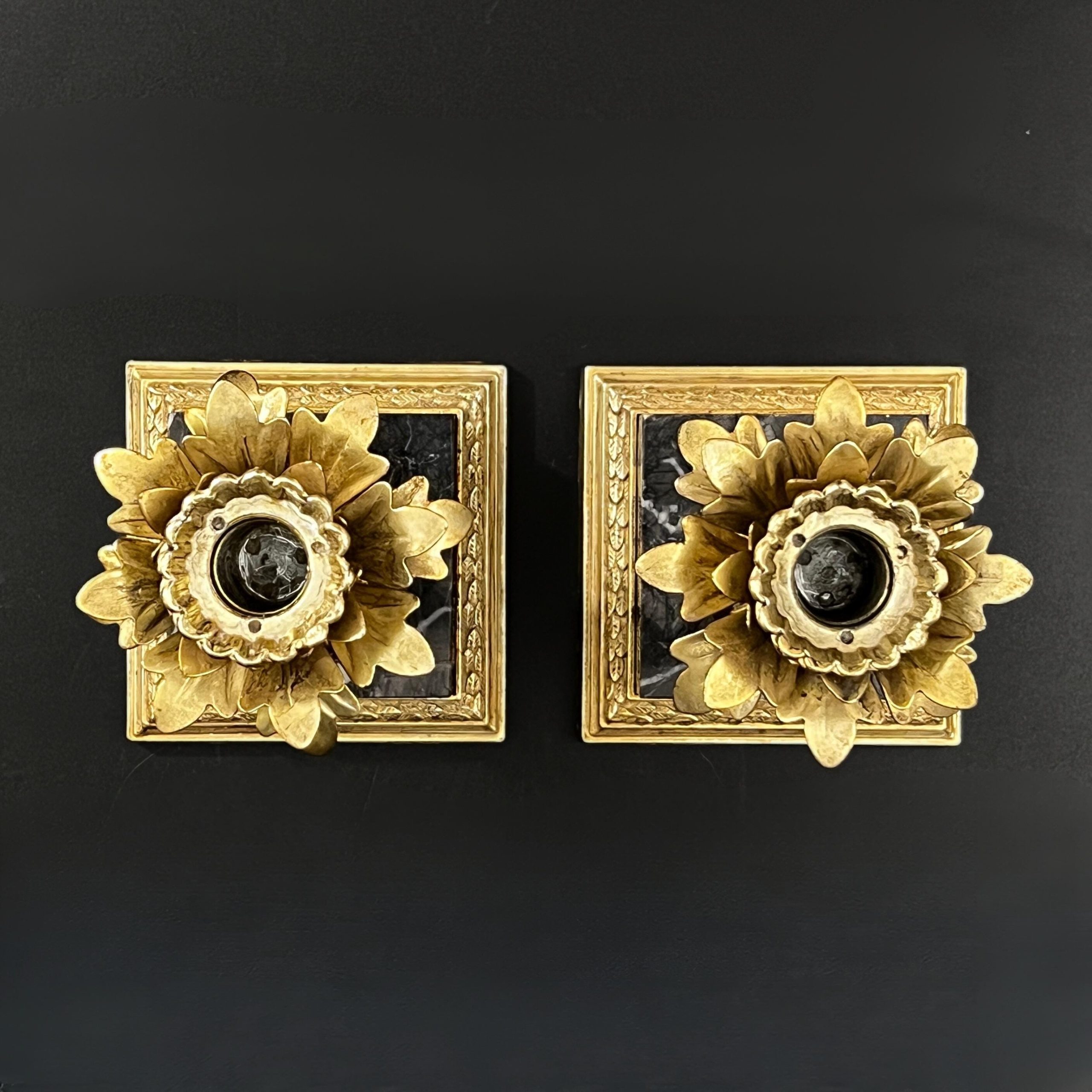 Vintage Brass Pineapple Candle Holders: Hollywood Regency Marble Base Pair - Image 7