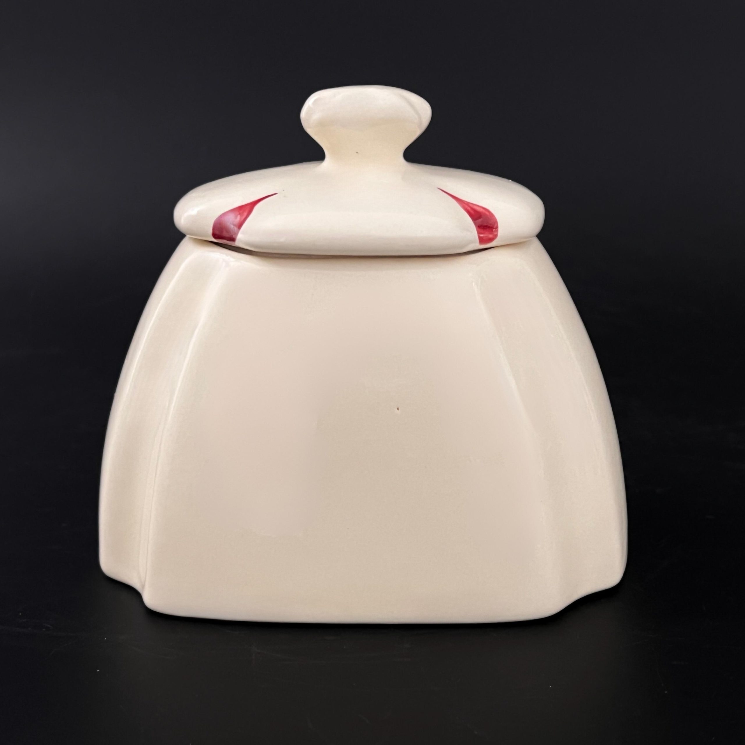 Vintage Purinton Pottery Jar: Hand-Painted Apple Pattern, 1940s Kitchen Decor - Image 6