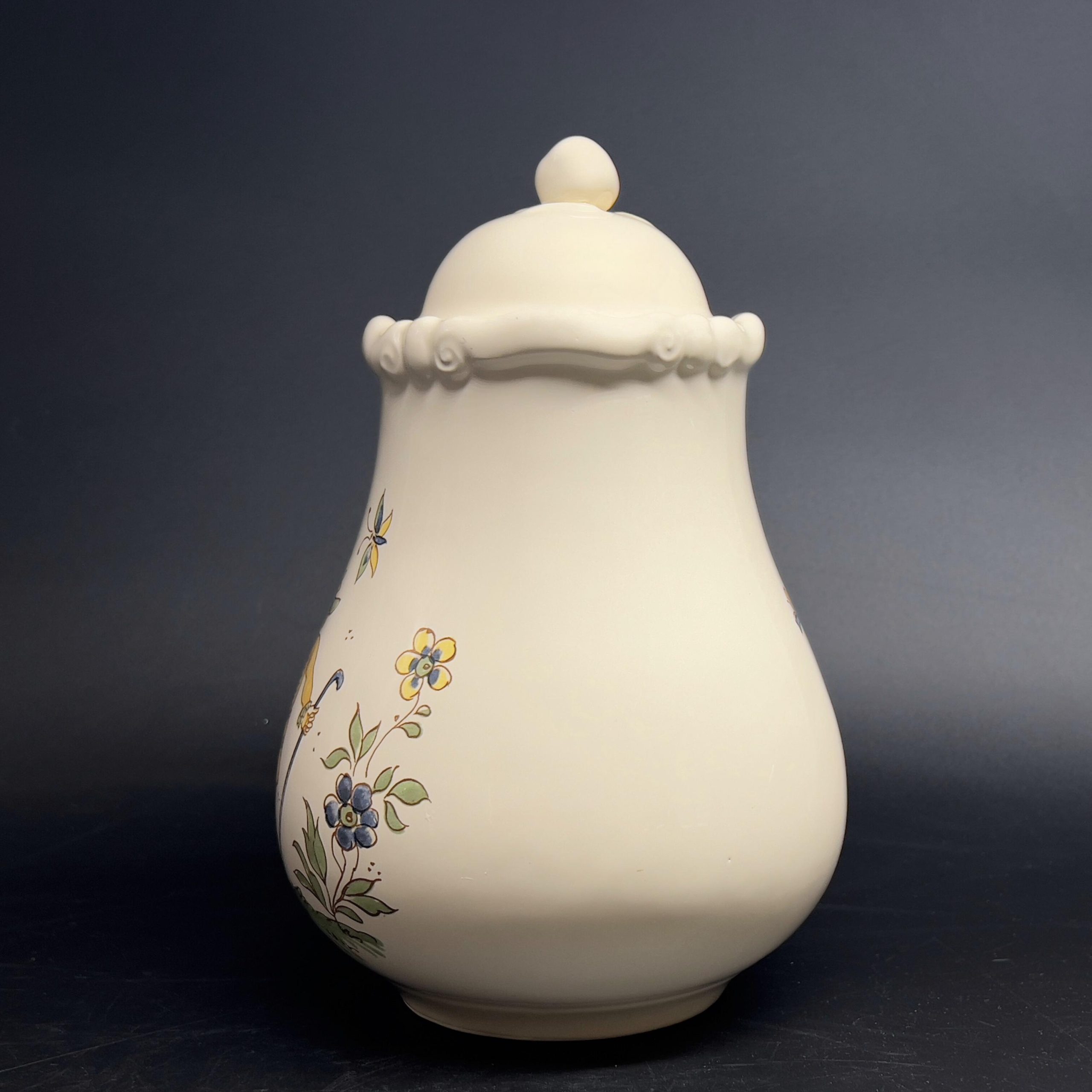 Vintage Moulin des Loups Jar: French Provincial Pottery with Shepherd - Image 5