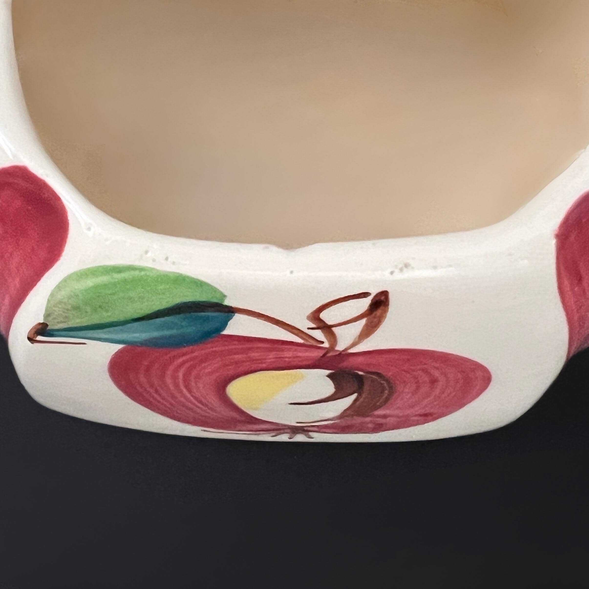 Vintage Purinton Pottery Jar: Hand-Painted Apple Pattern, 1940s Kitchen Decor - Image 11