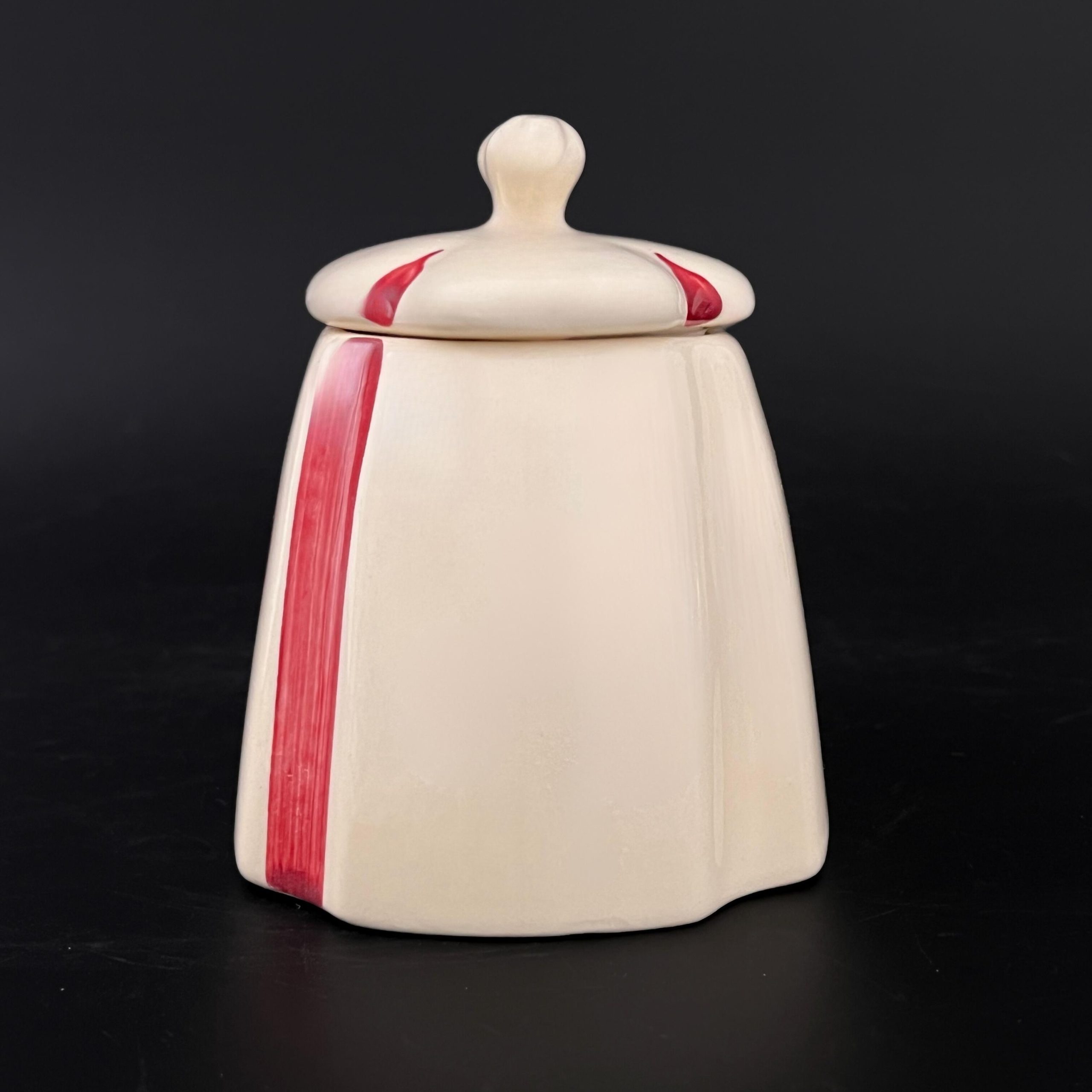 Vintage Purinton Pottery Jar: Hand-Painted Apple Pattern, 1940s Kitchen Decor - Image 7