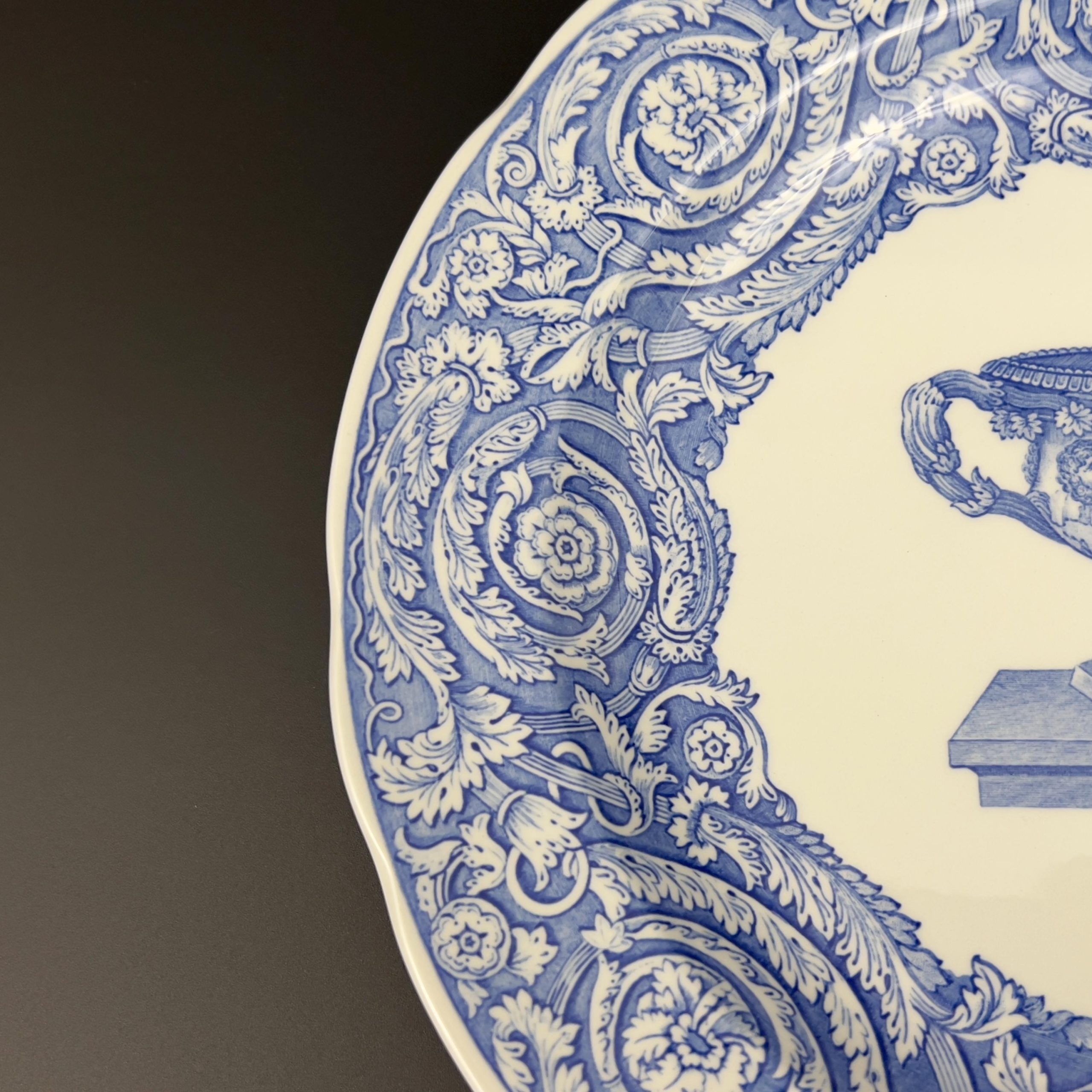 Vintage Spode Blue Room Plate: Warwick Vase, Blue & White Decor - Image 8
