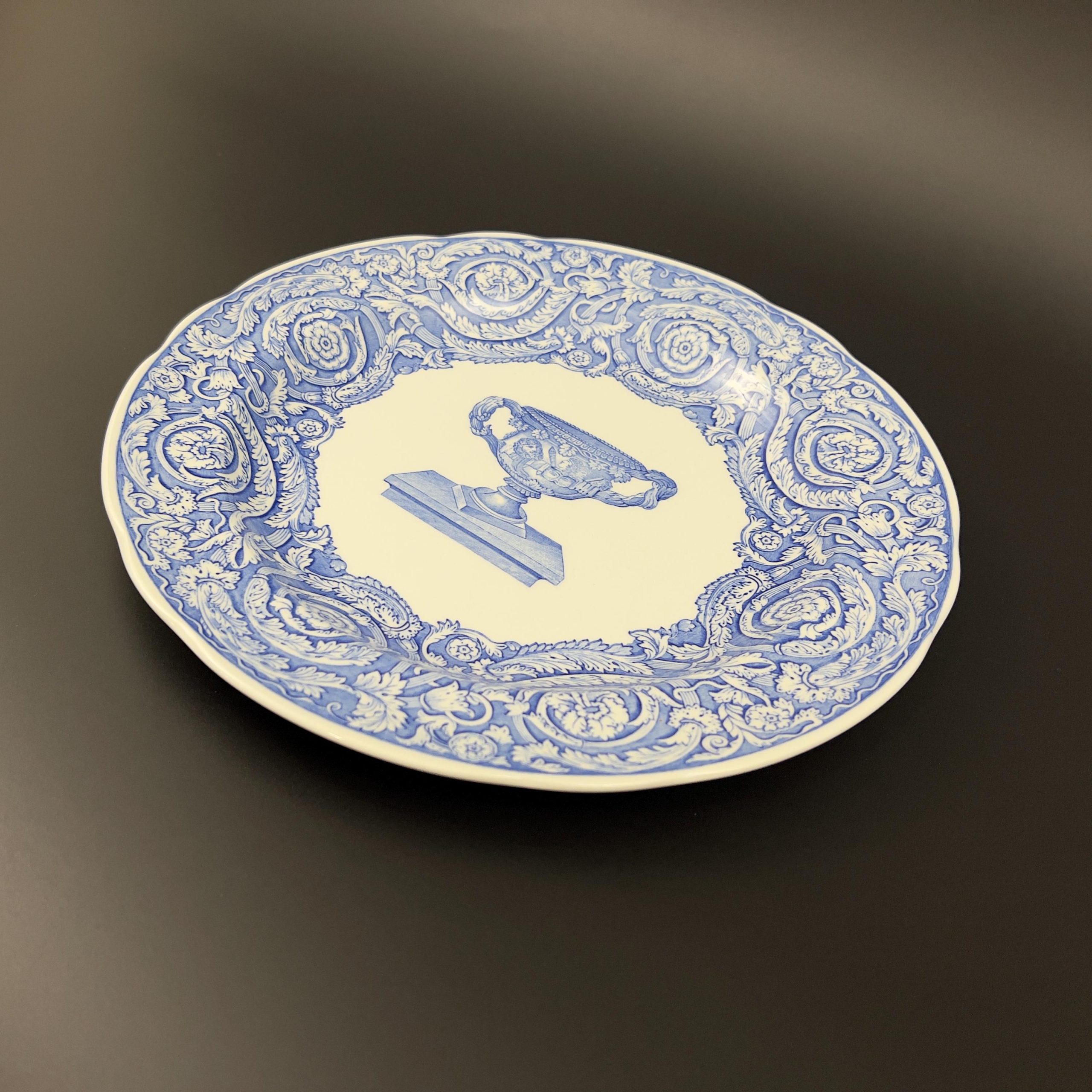 Vintage Spode Blue Room Plate: Warwick Vase, Blue & White Decor - Image 4