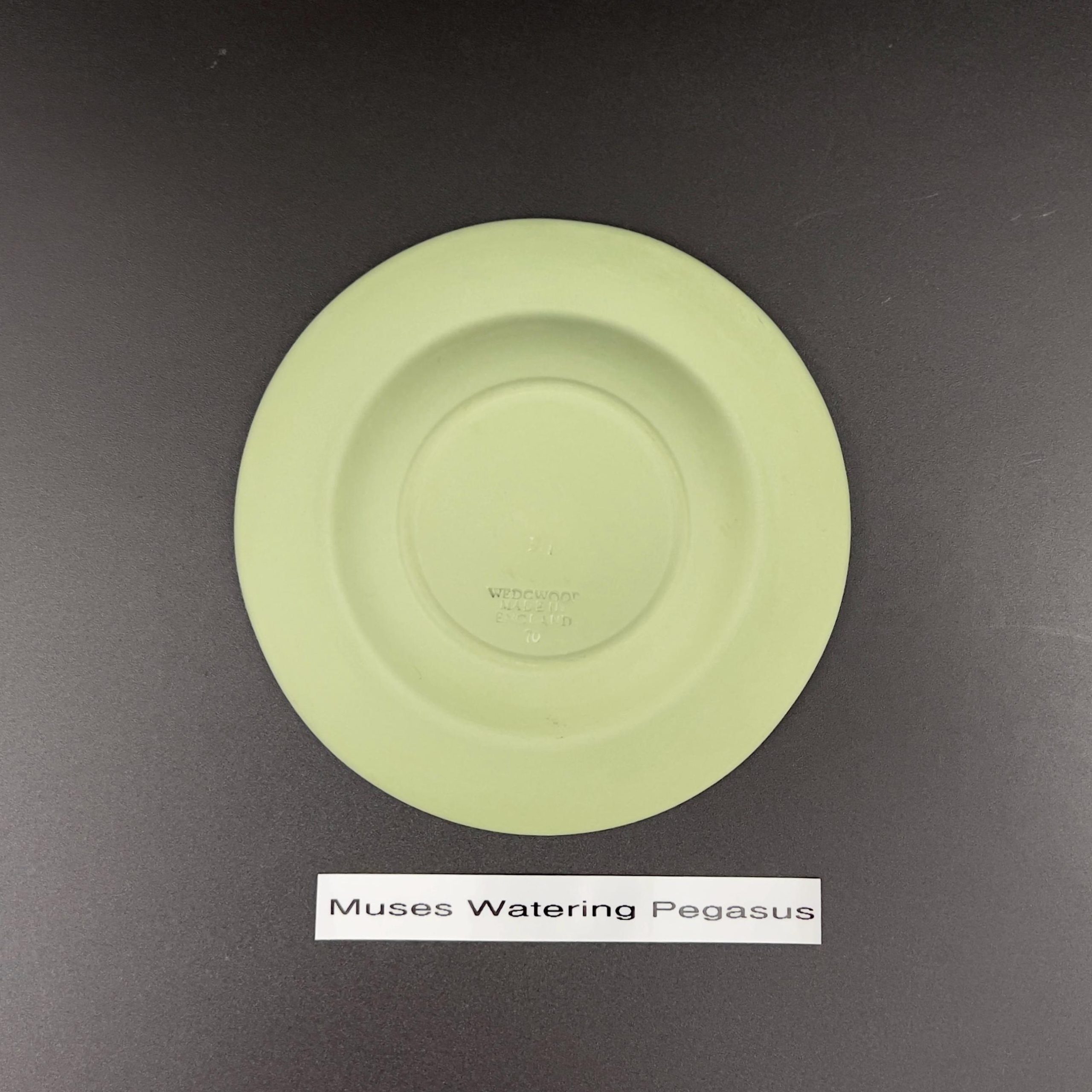Vintage Wedgwood Sage Green Jasperware Ashtray Set: Neoclassical Decor - Image 6