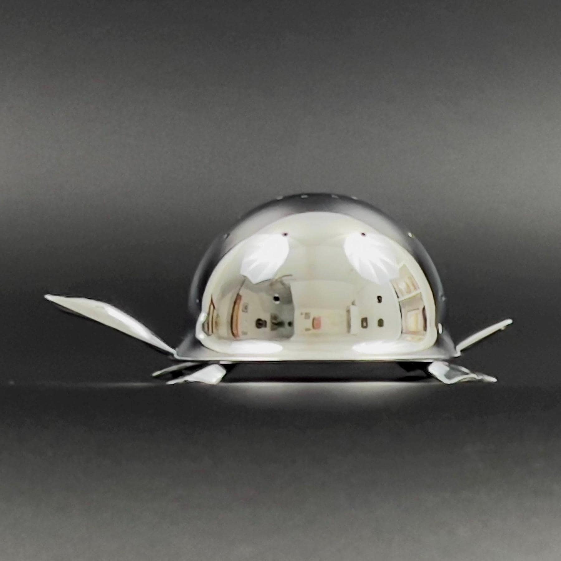 Vintage Irvinware Chrome Turtle Toothpick Holder: Midcentury Barware