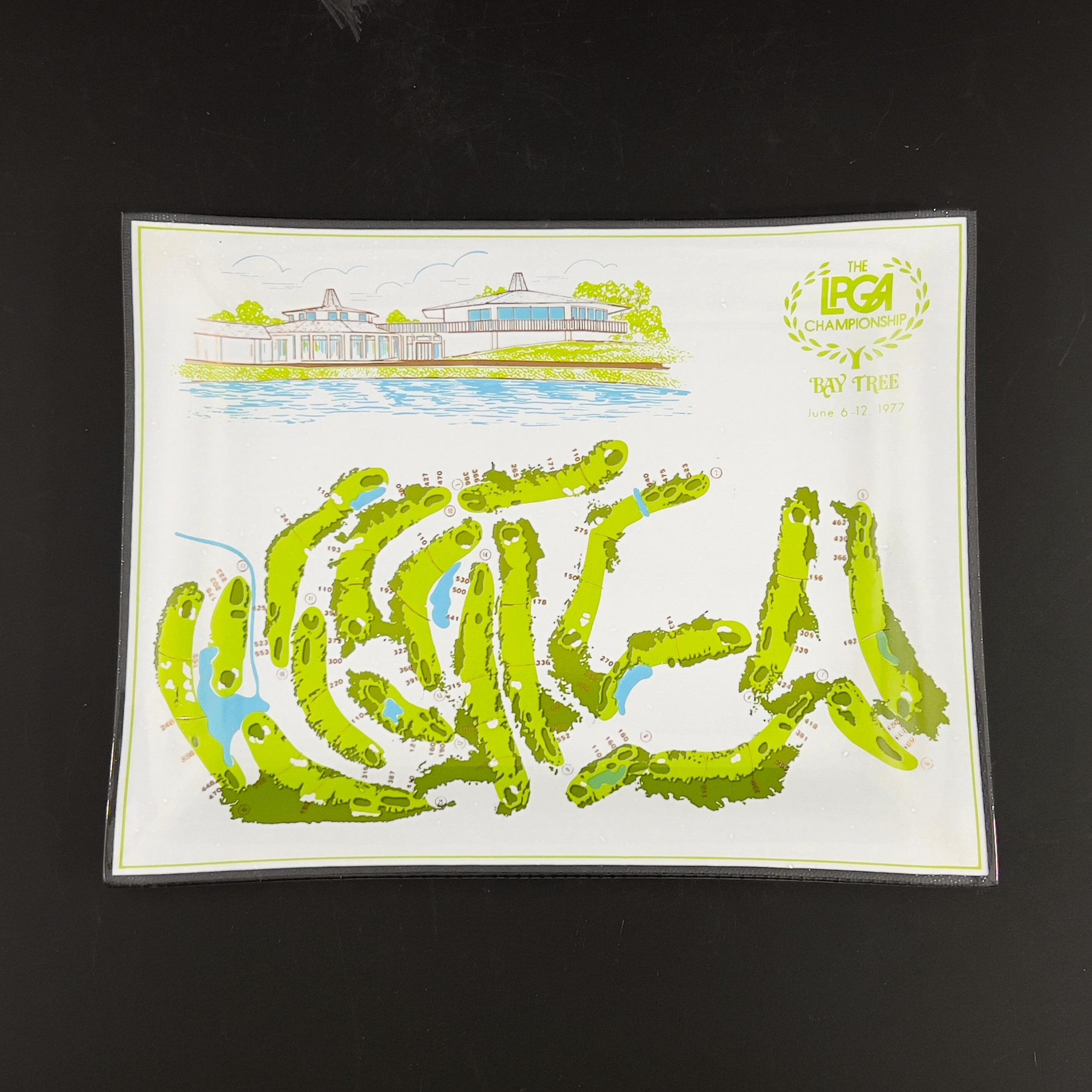 Vintage 1977 LPGA Championship Plate: Bay Tree Golf Decor - Image 3