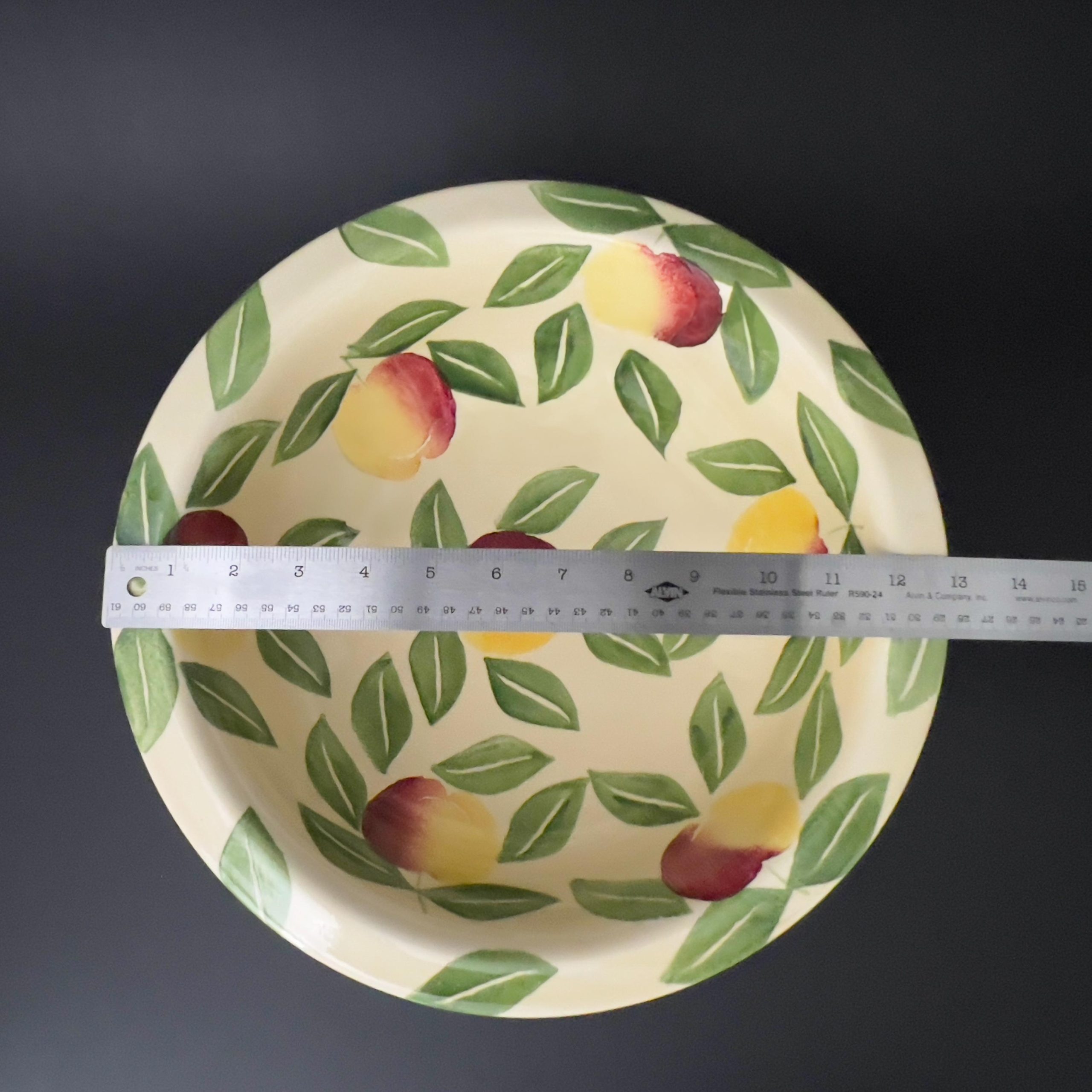 Vintage Italian Ceramic Fruit Bowl: Hand-Painted Ceramiche Alfa Pottery - Image 10