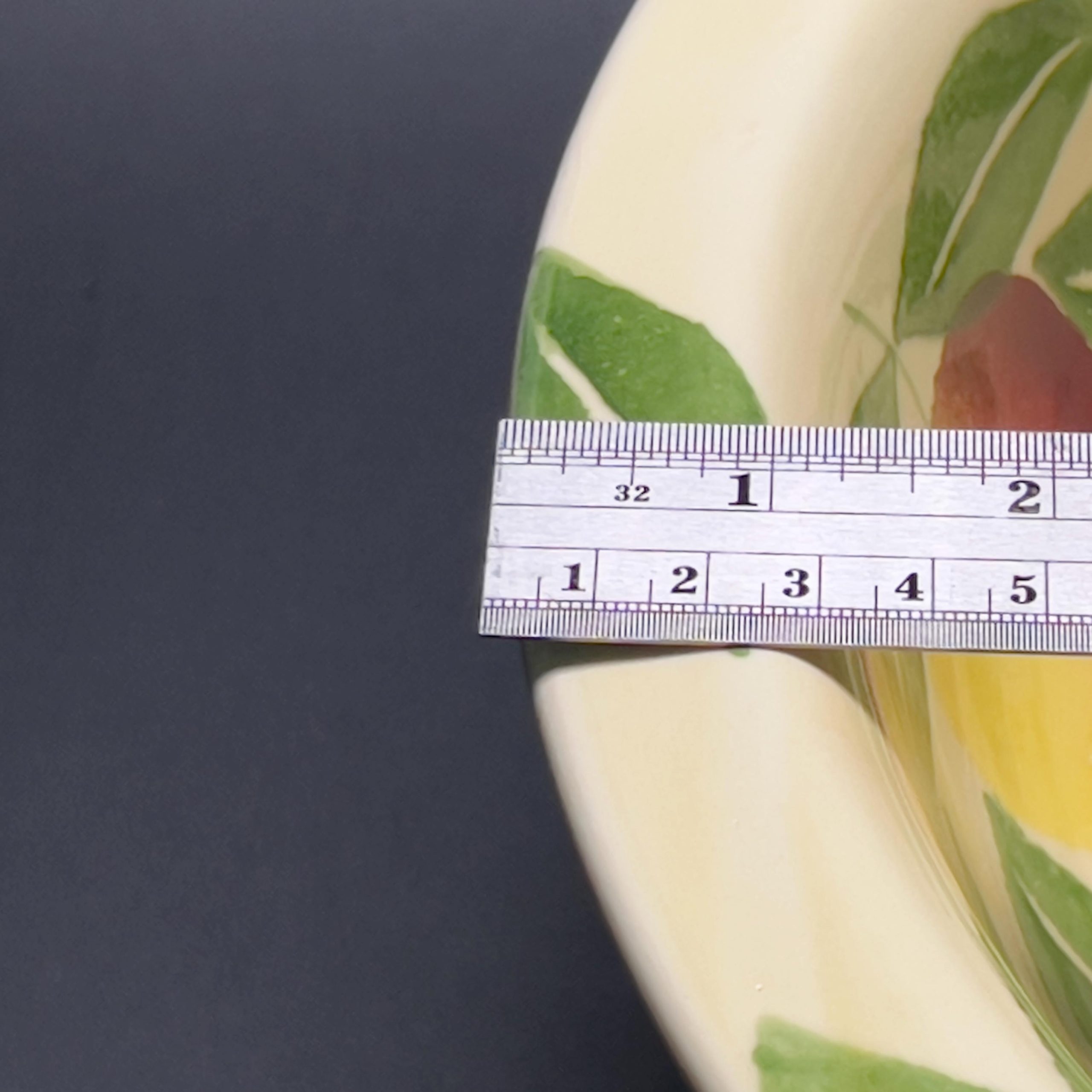 Vintage Italian Ceramic Fruit Bowl: Hand-Painted Ceramiche Alfa Pottery - Image 9
