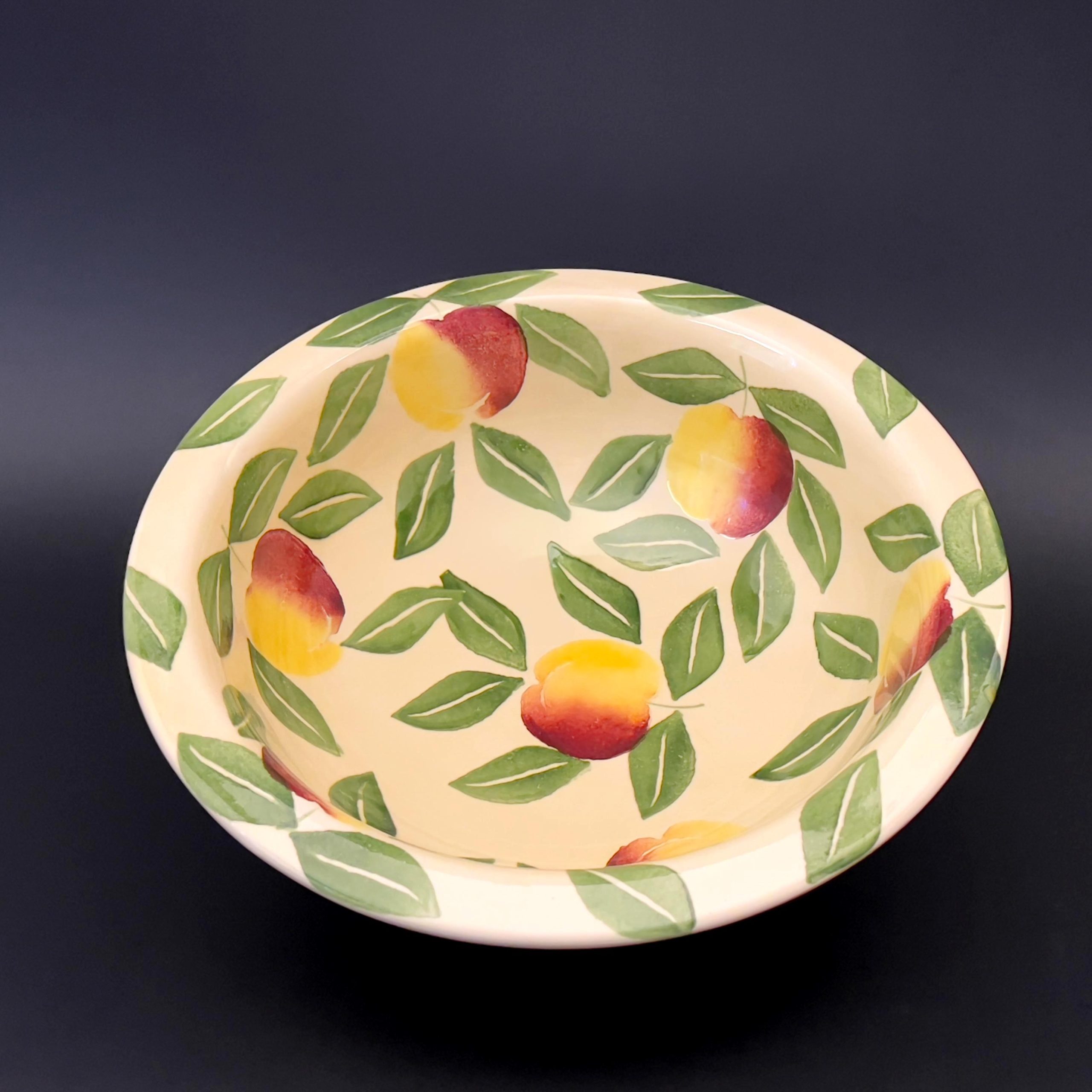 Vintage Italian Ceramic Fruit Bowl: Hand-Painted Ceramiche Alfa Pottery - Image 5