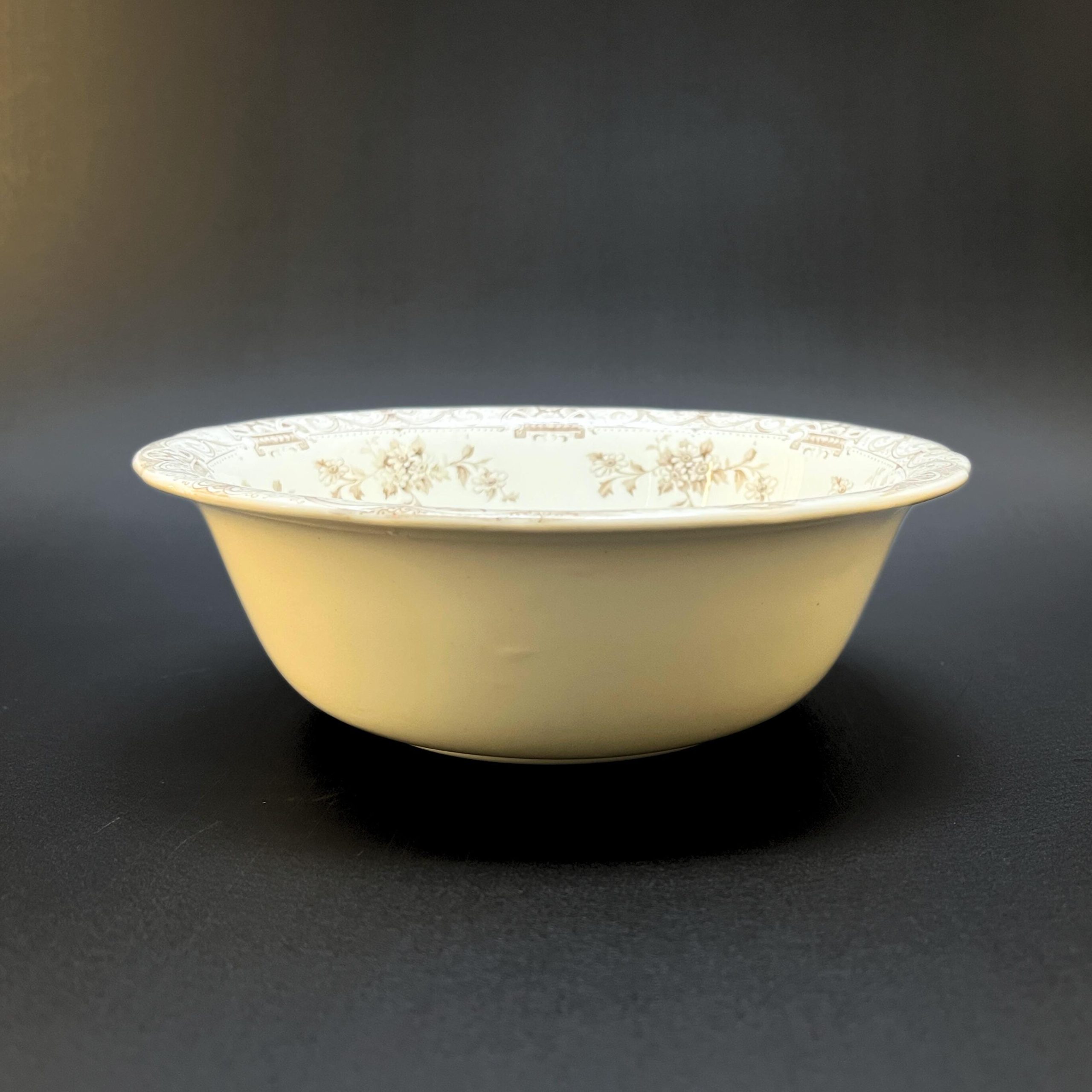 Antique Henry Alcock Transferware Bowl: 1890s English Ironstone, Floral Elite Pattern - Image 7