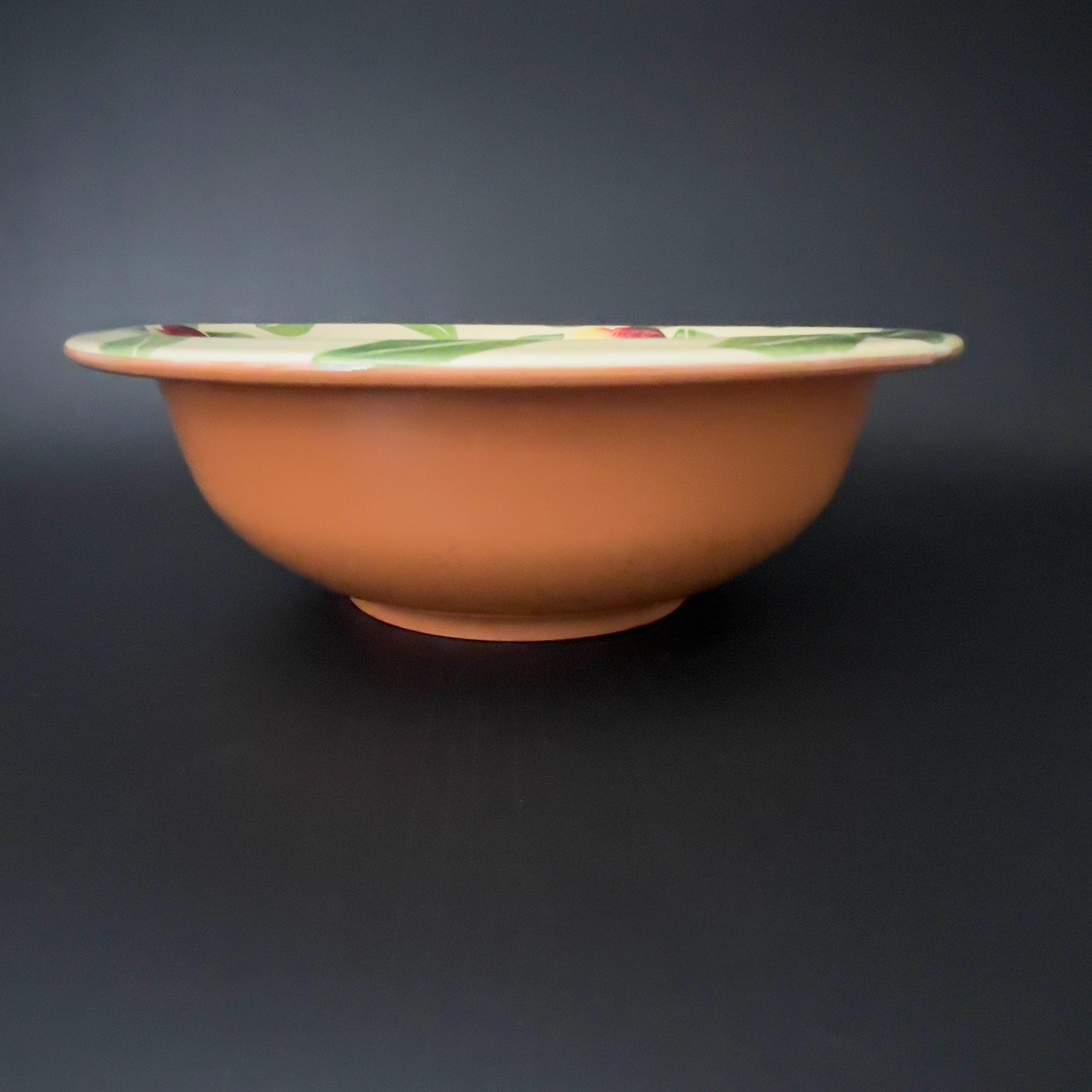 Vintage Italian Ceramic Fruit Bowl: Hand-Painted Ceramiche Alfa Pottery - Image 3