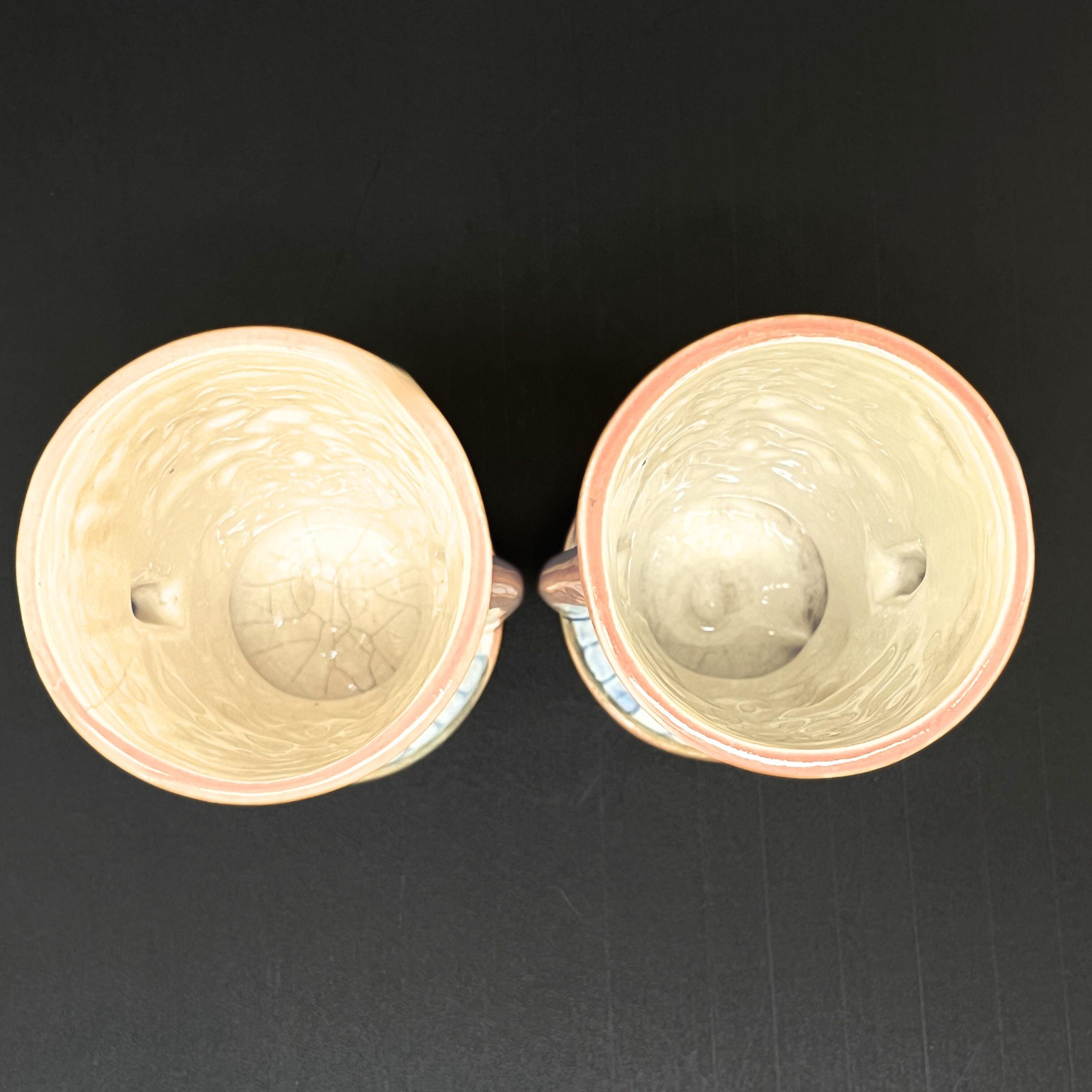 Vintage Japanese Cherub Vases: Floral Pottery, 1920s-40s, K Japan - Image 9